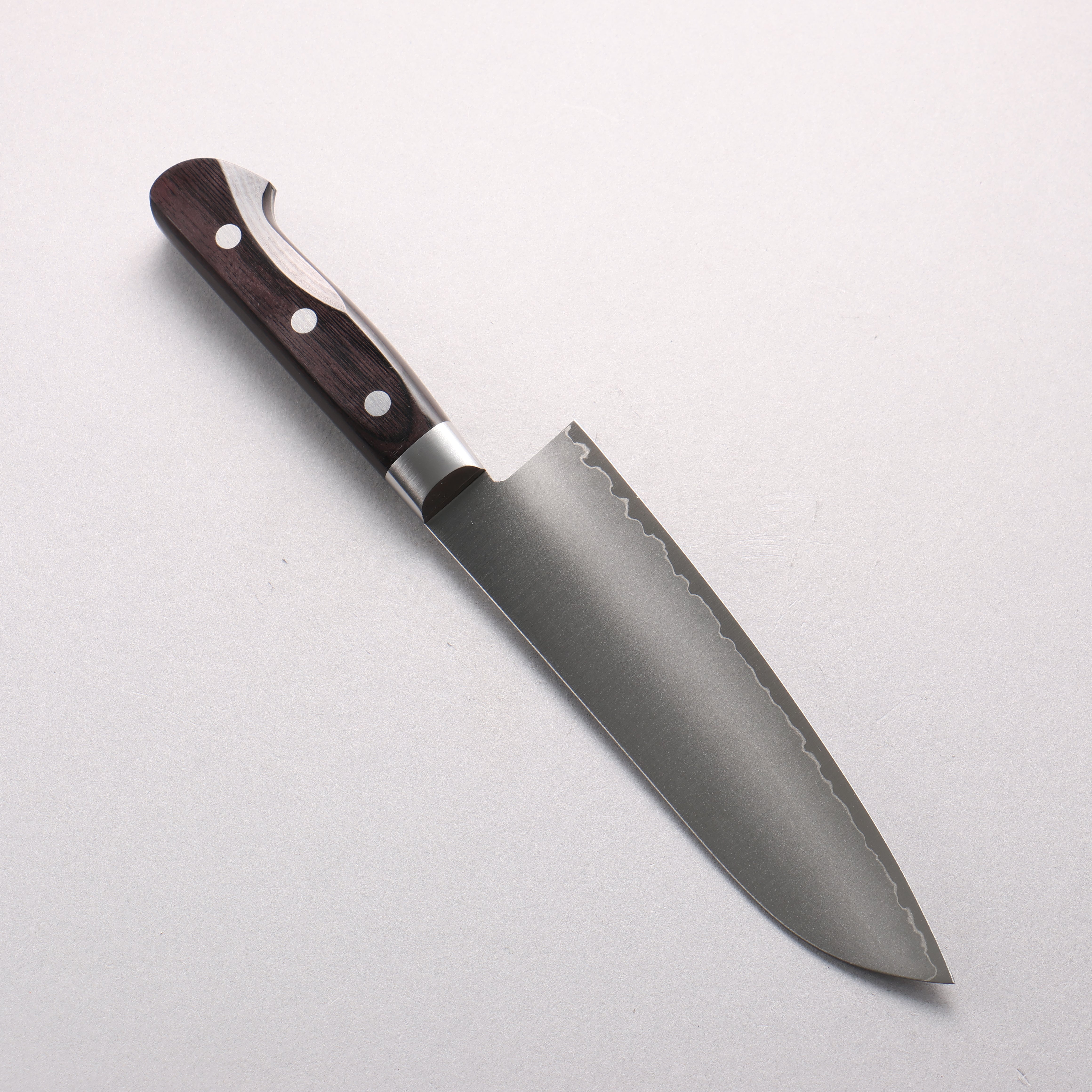 Swedish Steel-stn Santoku 165mm Pakka wood Handle B Grade (B級品) - Seisuke Knife