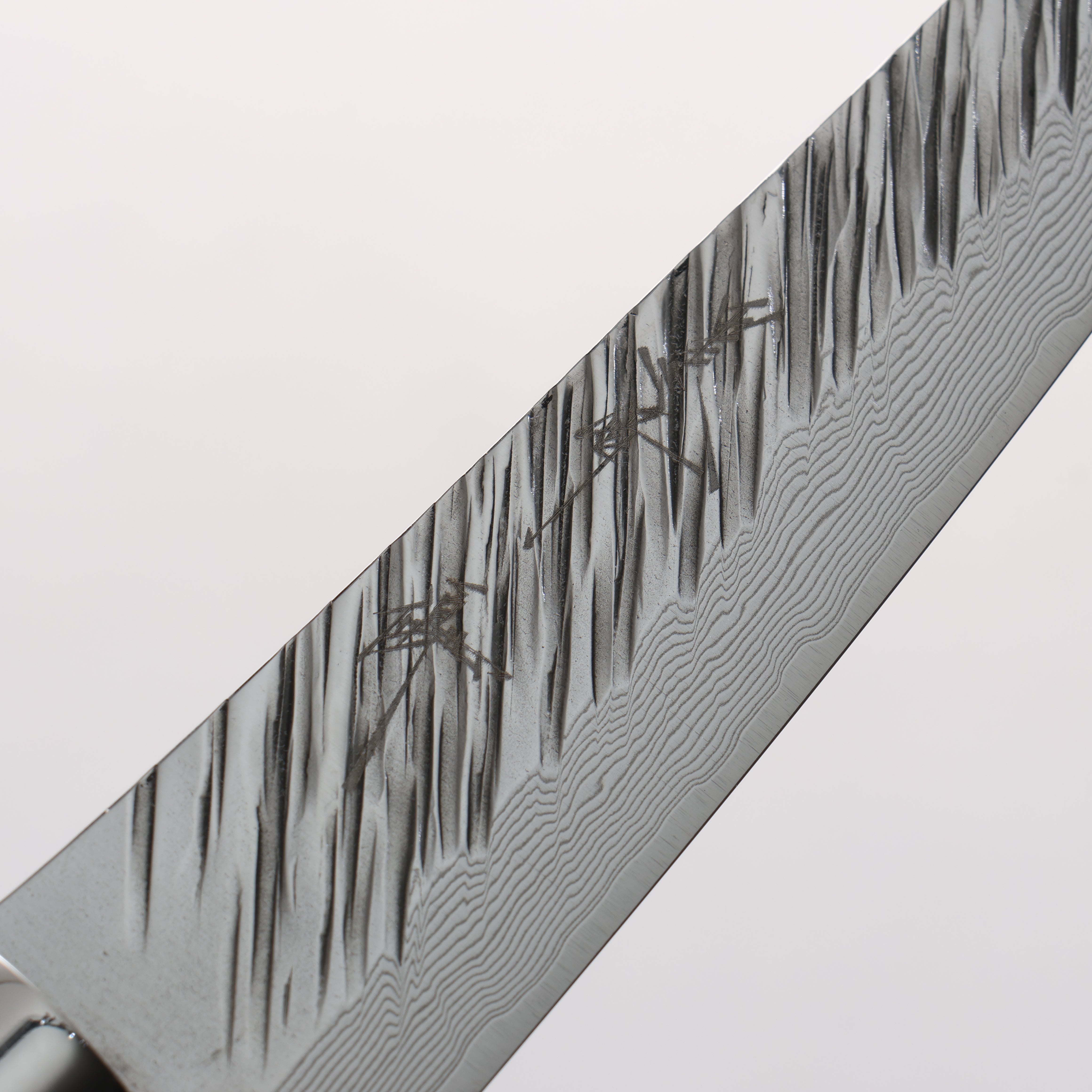 Yu Kurosaki Fujin SG2 Hammered Damascus Kiritsuke Petty-Utility 130mm Green Wood Pattern Acrylic Handle - Seisuke Knife