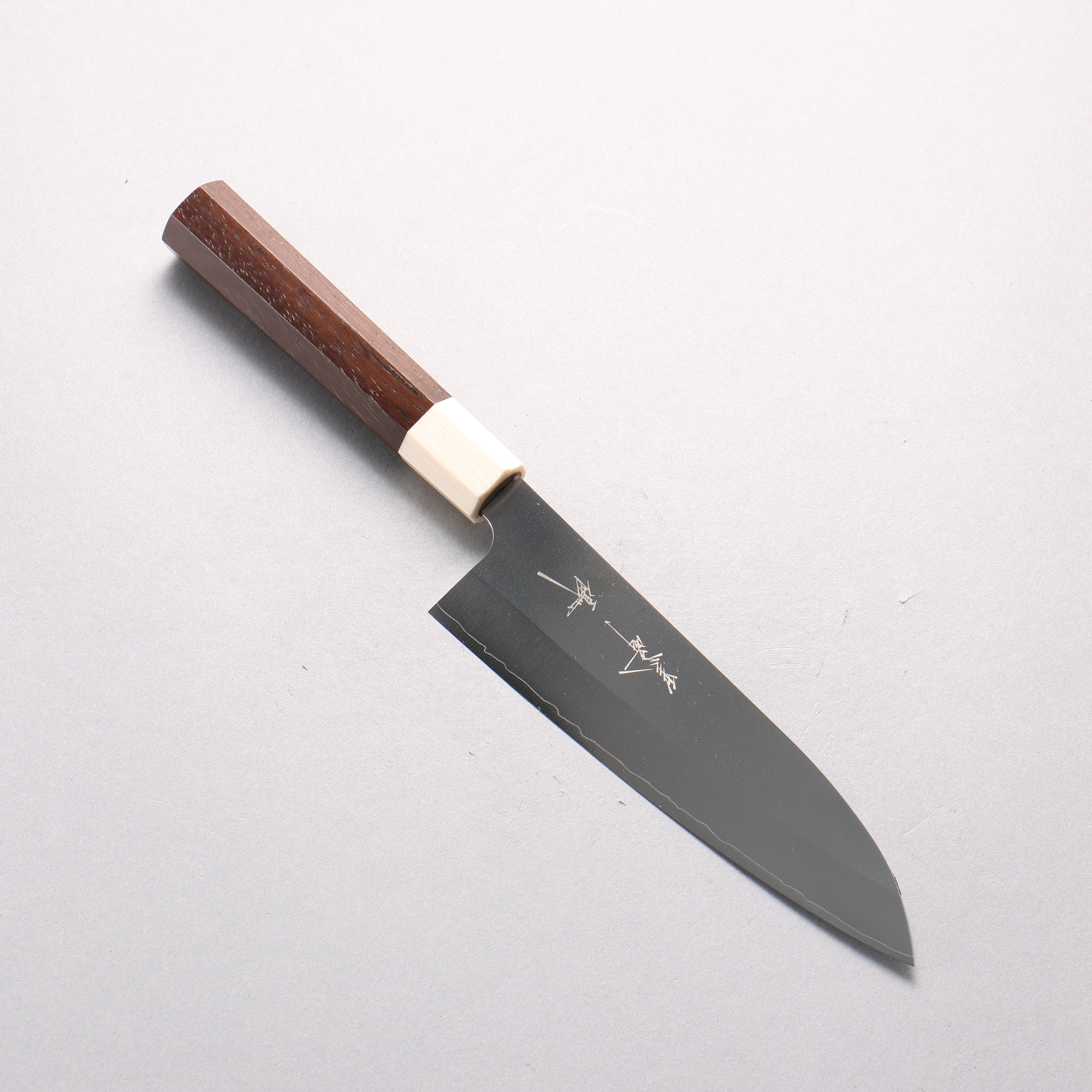 Yu Kurosaki New Gekko VG-XEOS Small Santoku 150mm Rosewood & White Pakkawood Handle - Seisuke Knife