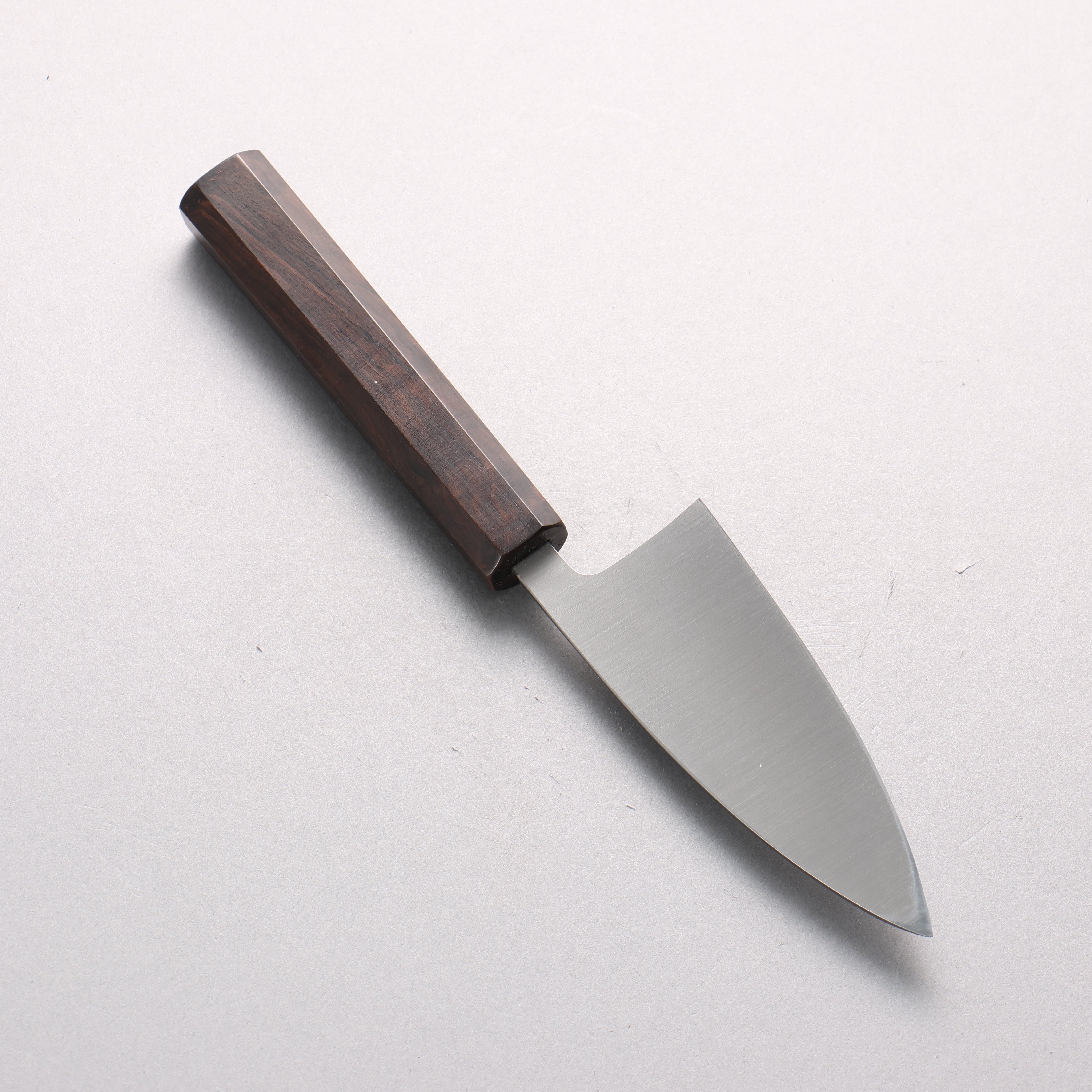 Yu Kurosaki SG2 Nashiji Ajikiri 110mm Ebony Wood Handle with Sheath - Seisuke Knife