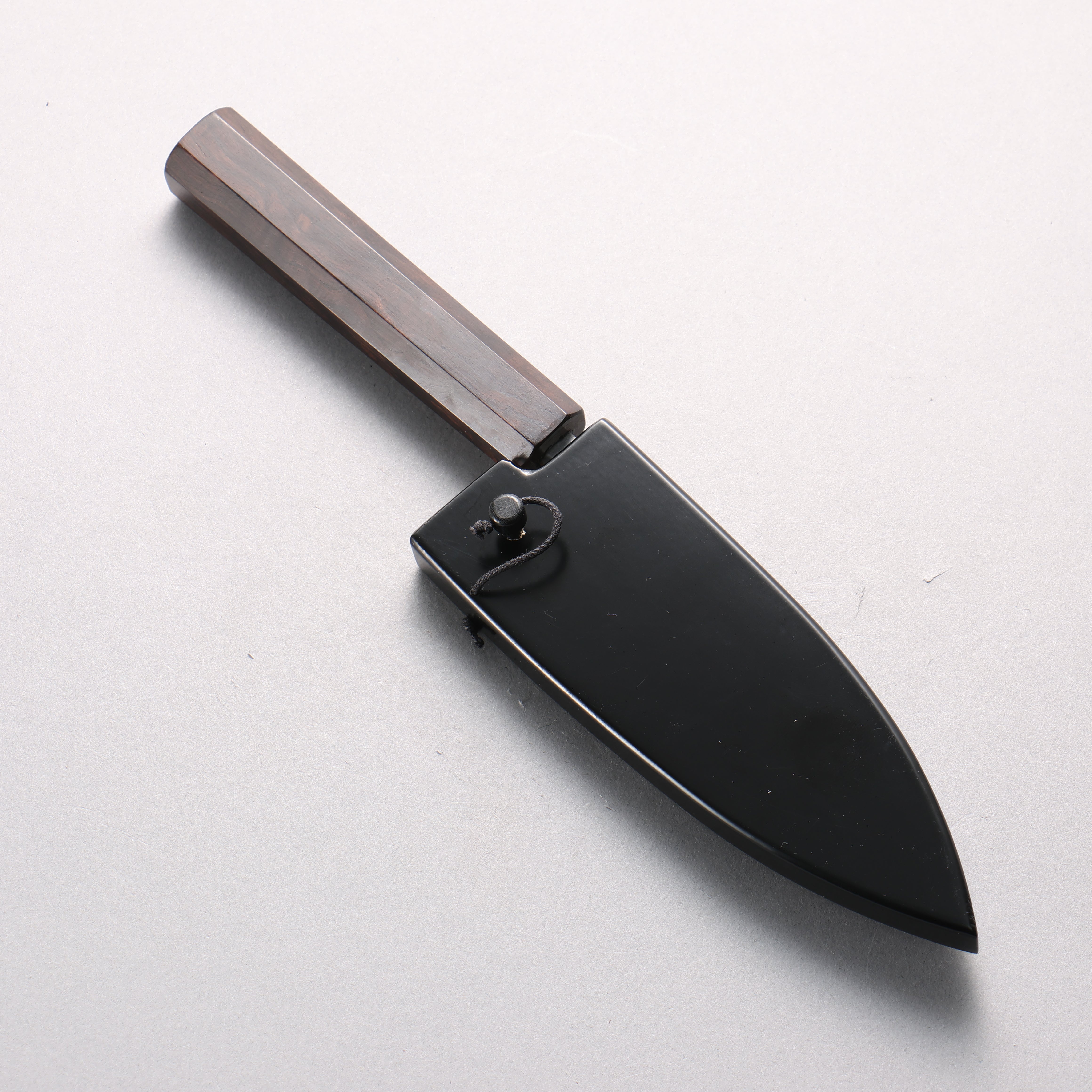 Yu Kurosaki SG2 Nashiji Ajikiri 110mm Ebony Wood Handle with Sheath - Seisuke Knife