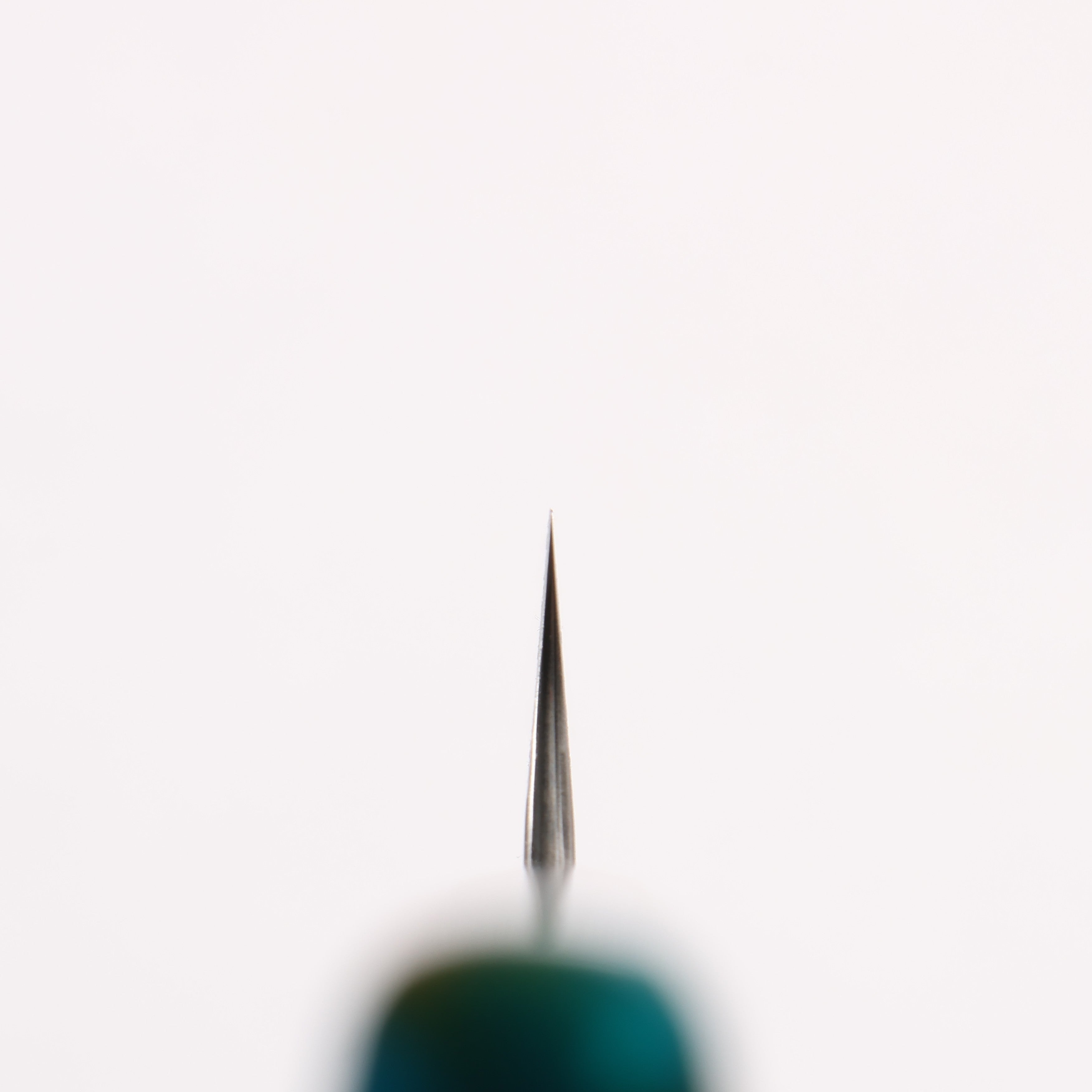 Yoshimi Kato Blue Super Nashiji Kengata Petty-Utility 170mm Stabilized Birch & Emerald Resin Handle - Seisuke Knife