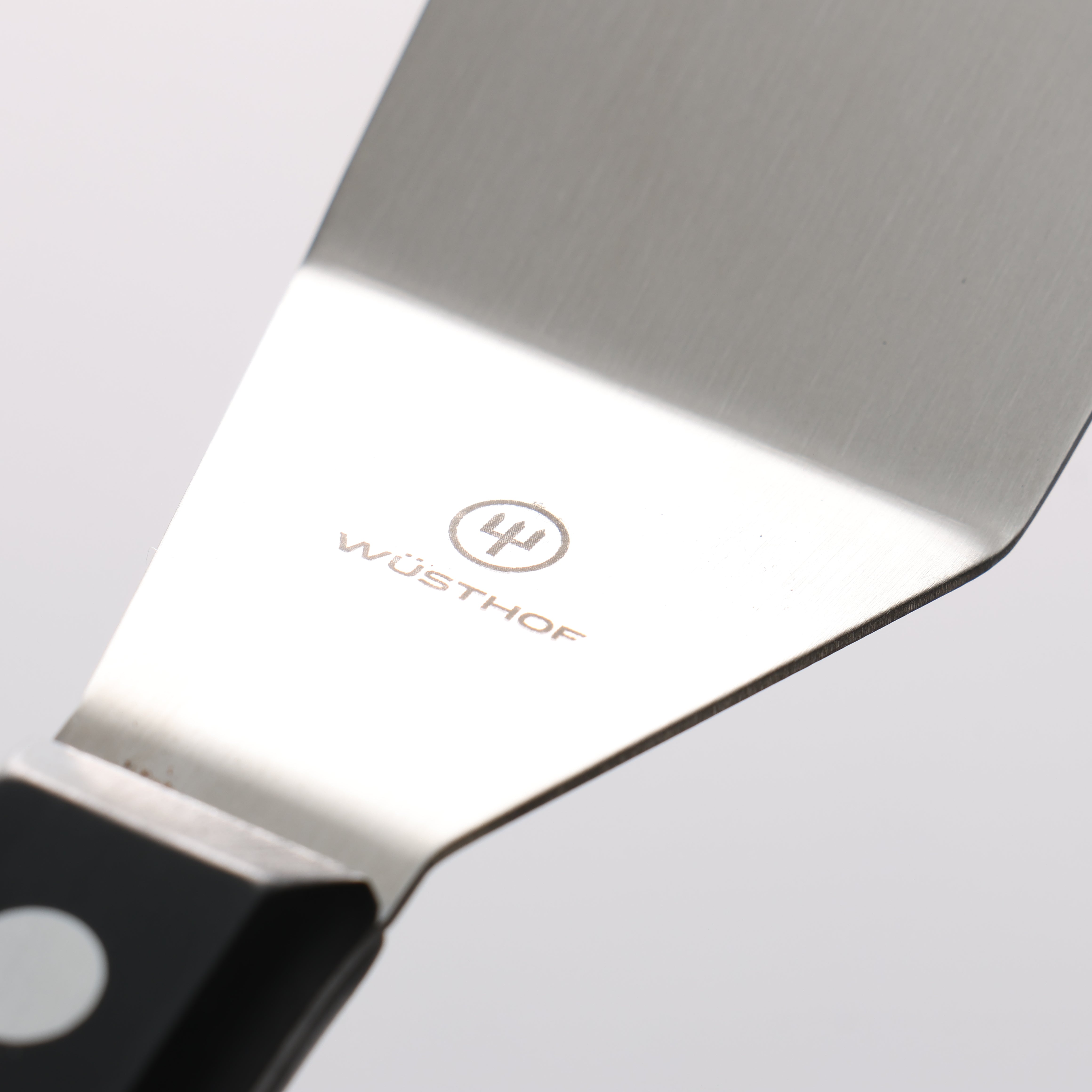 WUSTHOF Stainless Steel Turner 120mm Black Plastic Handle - Seisuke Knife