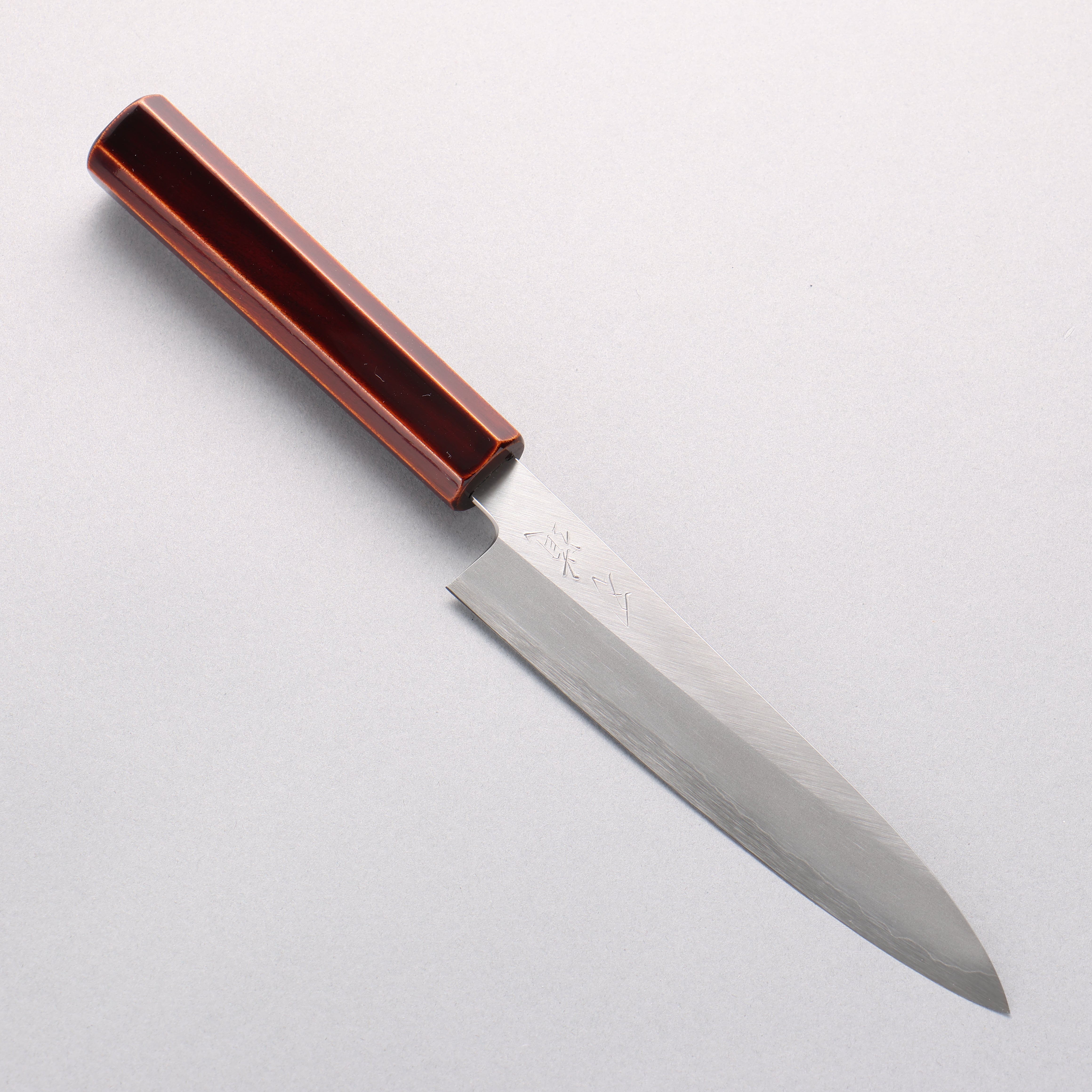Hado Silver Steel No.3 Migaki Petty-Utility 150mm Kijiro-Nuri Lacquered Handle - Seisuke Knife