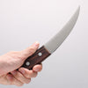 Seisuke Sanzoku Japanese Steel Small Butcher 150mm Shitan Handle - Slide 4
