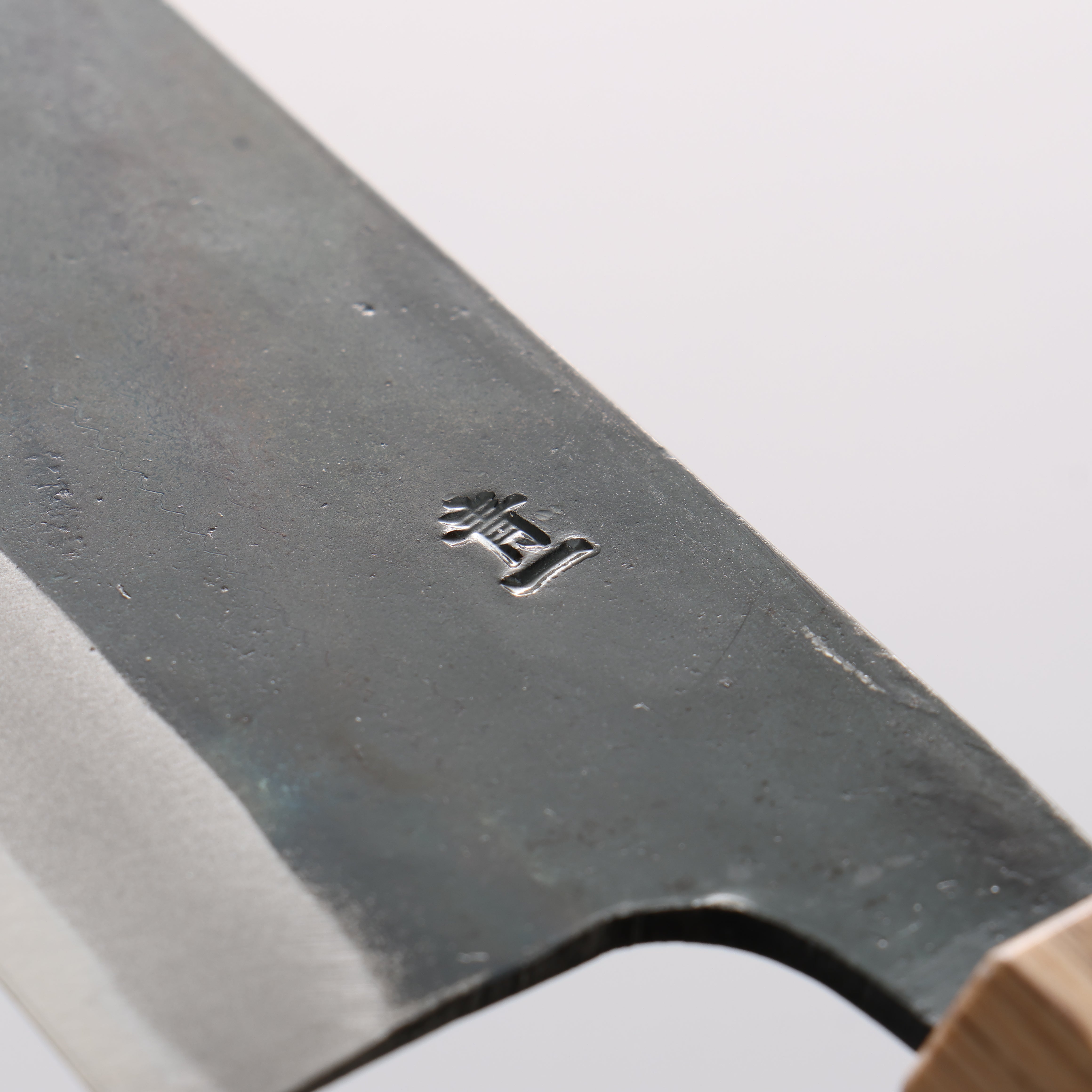 Seisuke Blue Steel No.1 Kurouchi Kiritsuke Gyuto 240mm Rosewood & Oak Handle - Seisuke Knife
