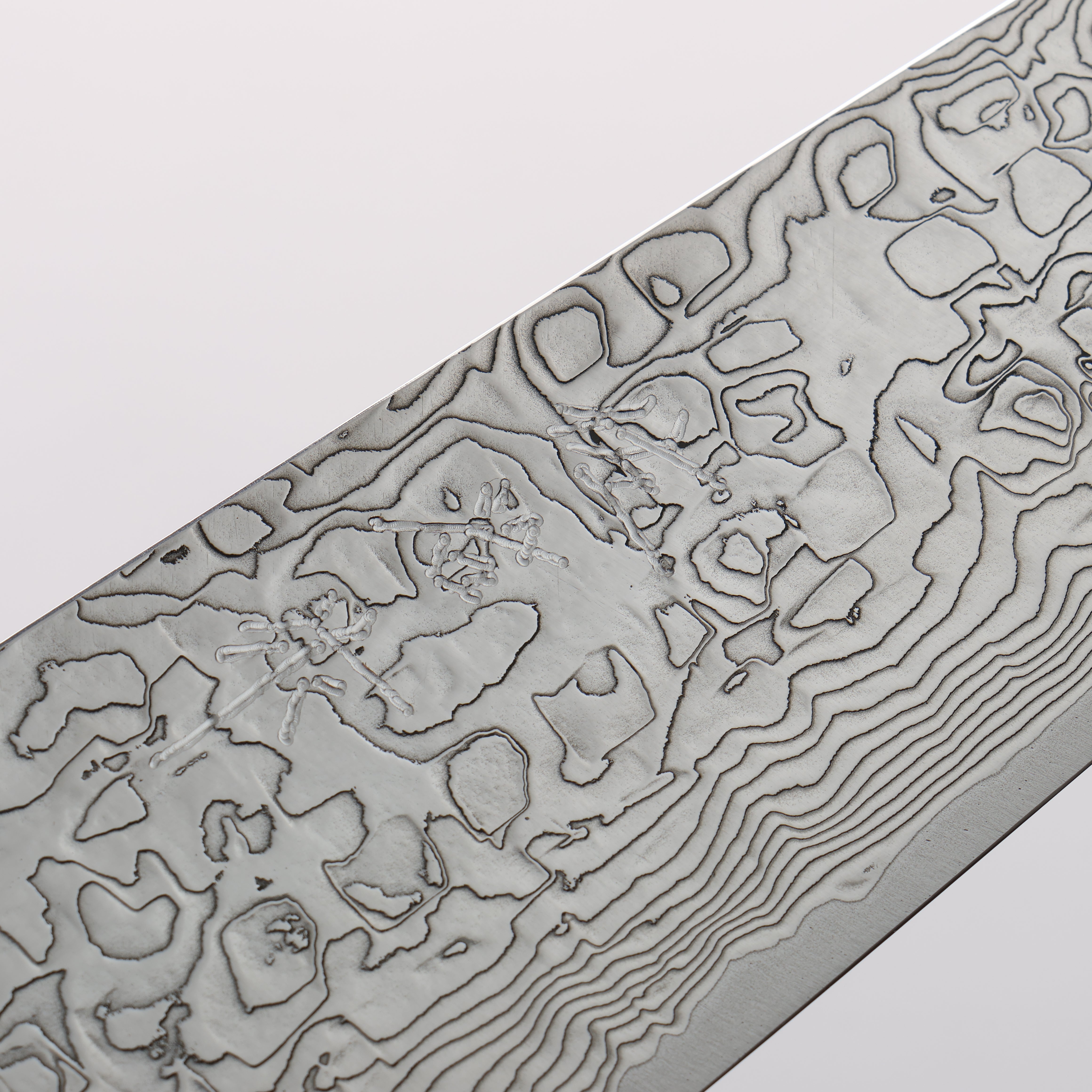 Takeshi Saji SG2 Diamond Finish Damascus Gyuto 180mm White Deer Horn Handle - Seisuke Knife
