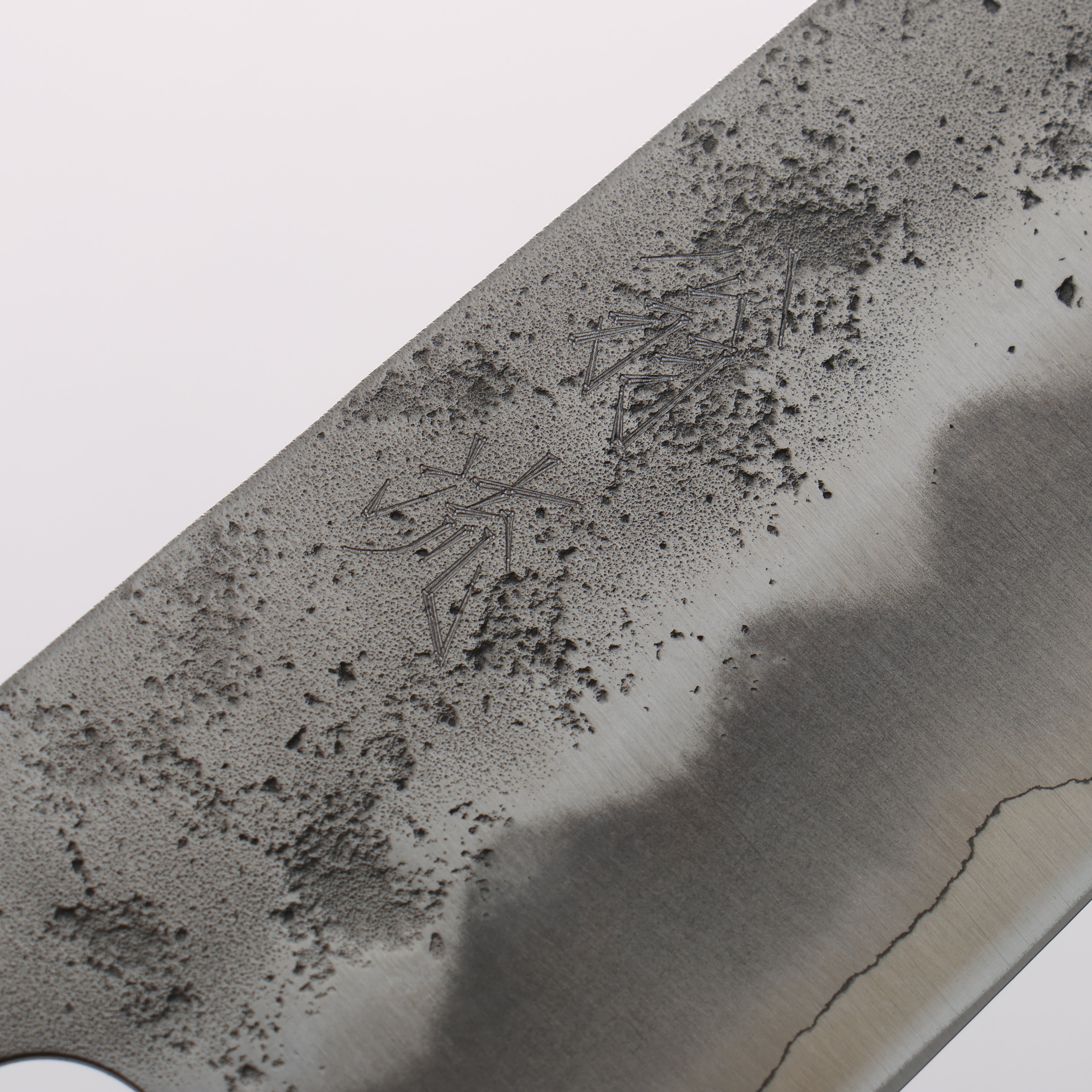 Oul Silver Steel No.3 Nashiji Gyuto 210mm Oak Handle - Seisuke Knife