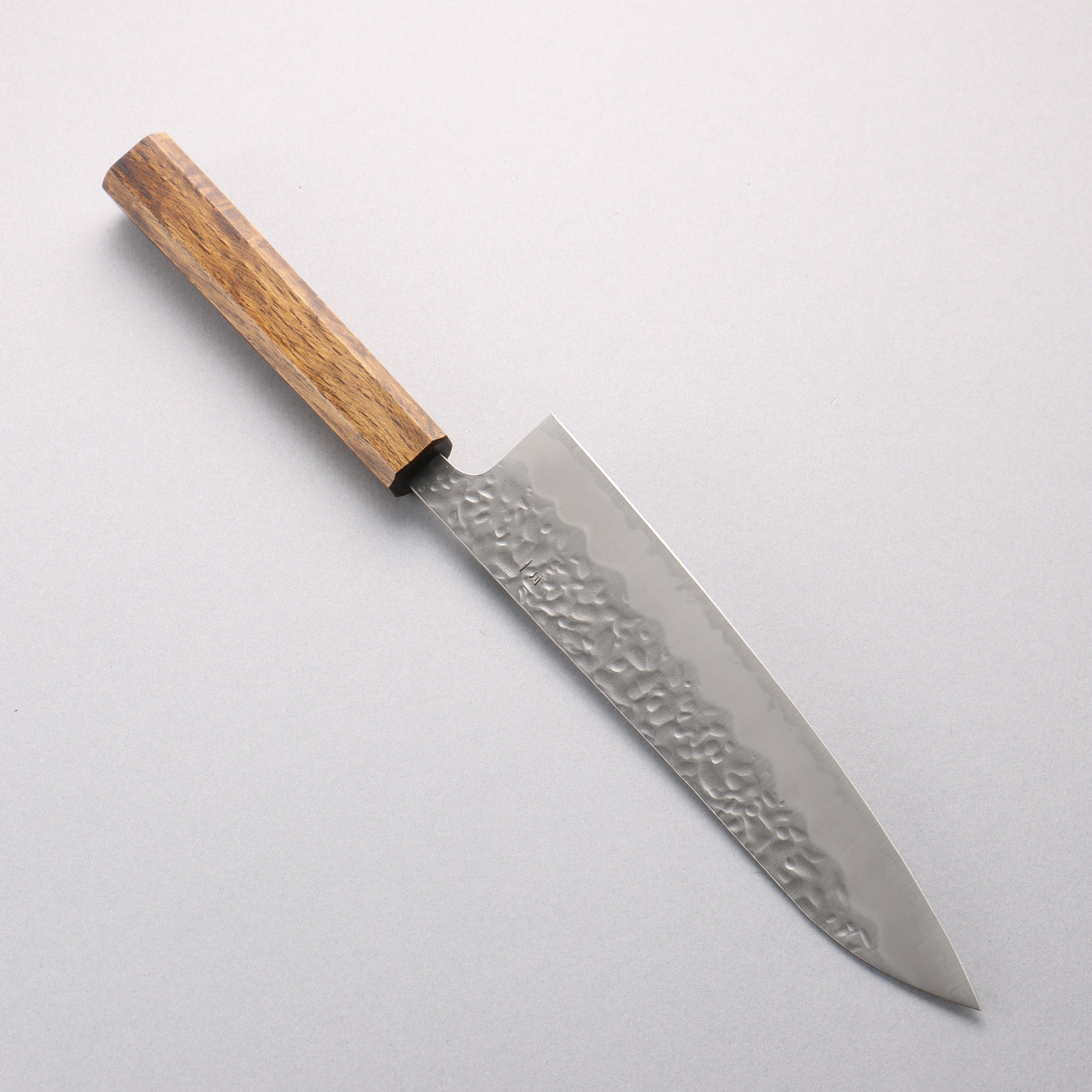 Oul White Steel No.1 Hammered Gyuto 210mm Oak Handle - Seisuke Knife