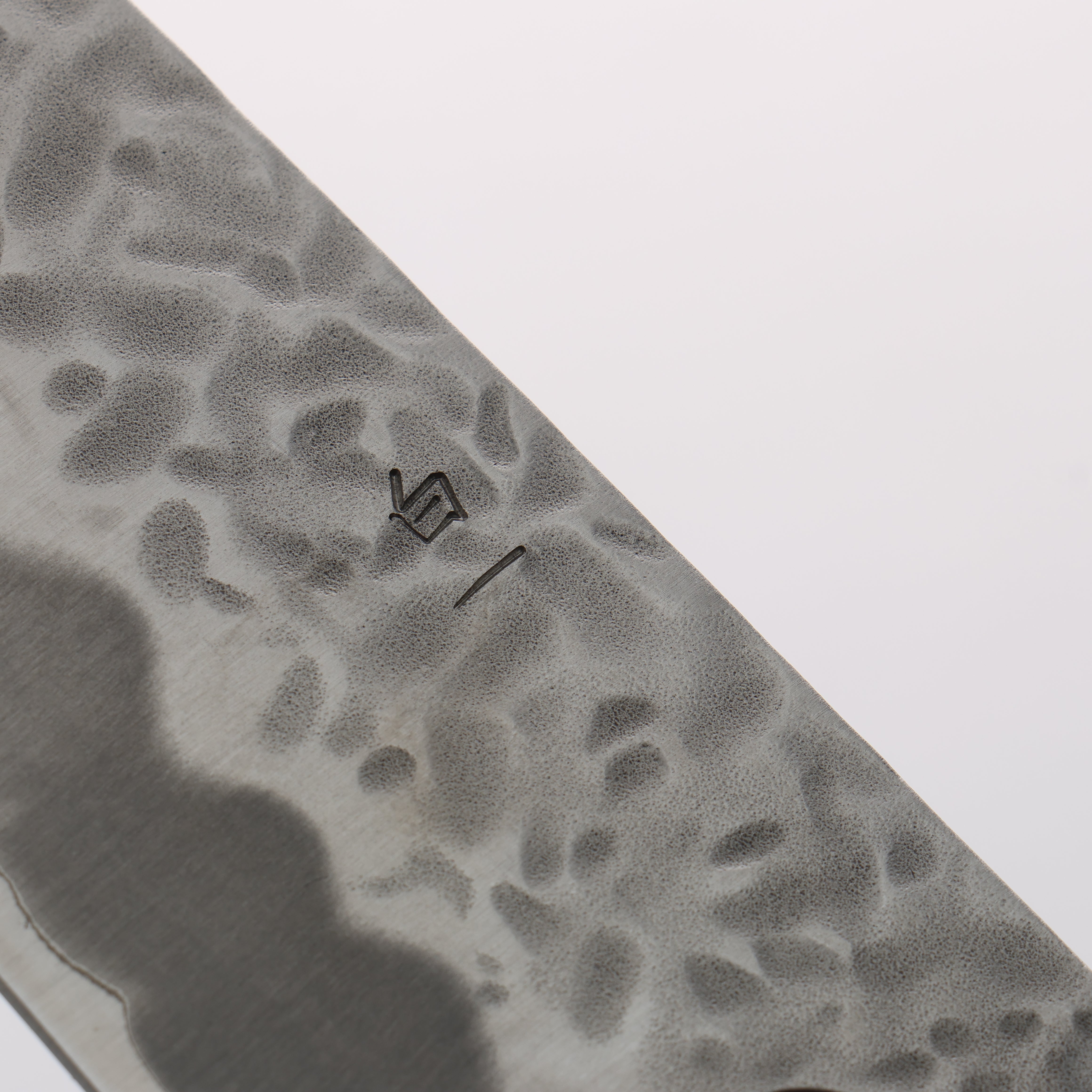 Oul White Steel No.1 Hammered Gyuto 210mm Oak Handle - Seisuke Knife