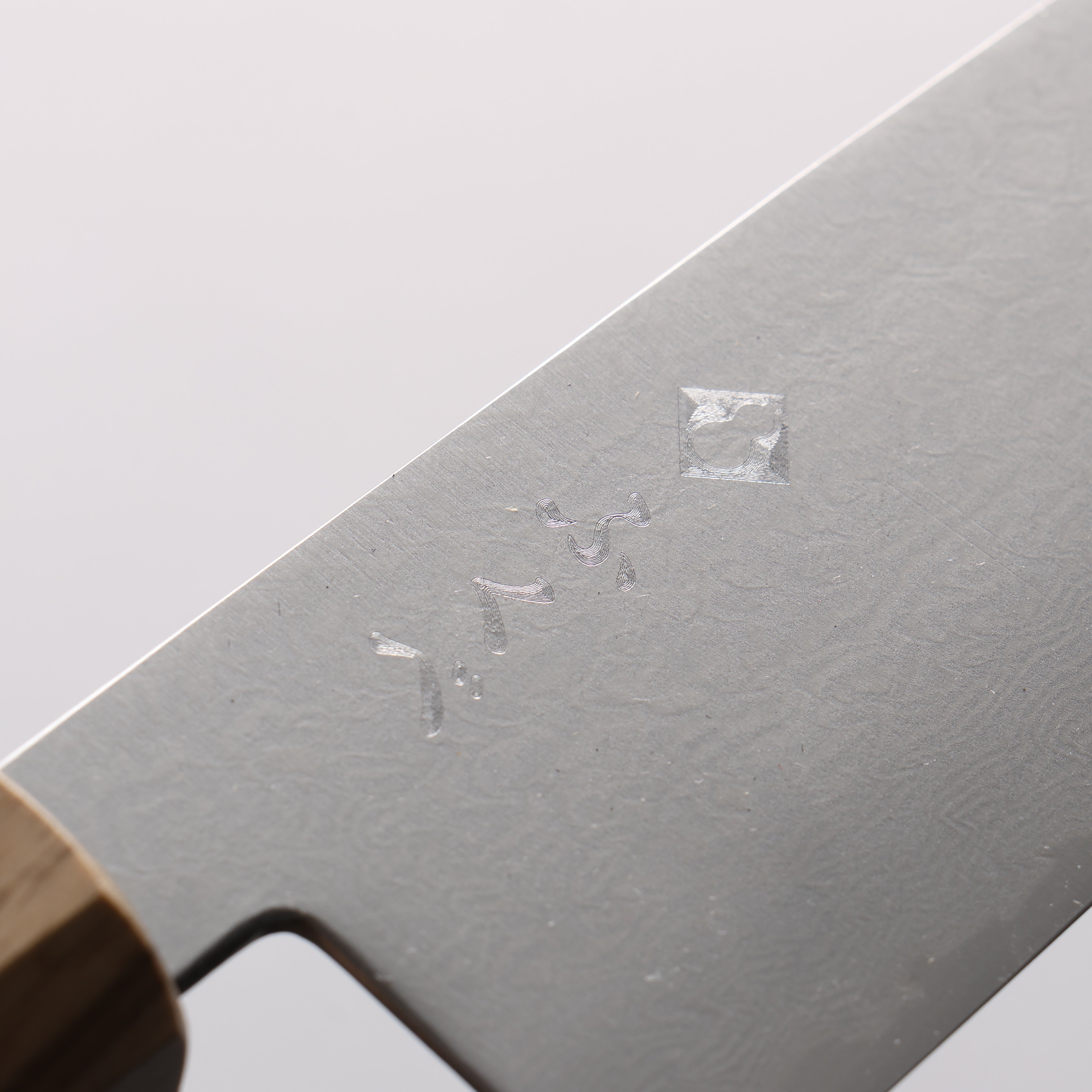 Fukube VG10 16 Layer Damascus Santoku 165mm Purple Heart Handle - Seisuke Knife