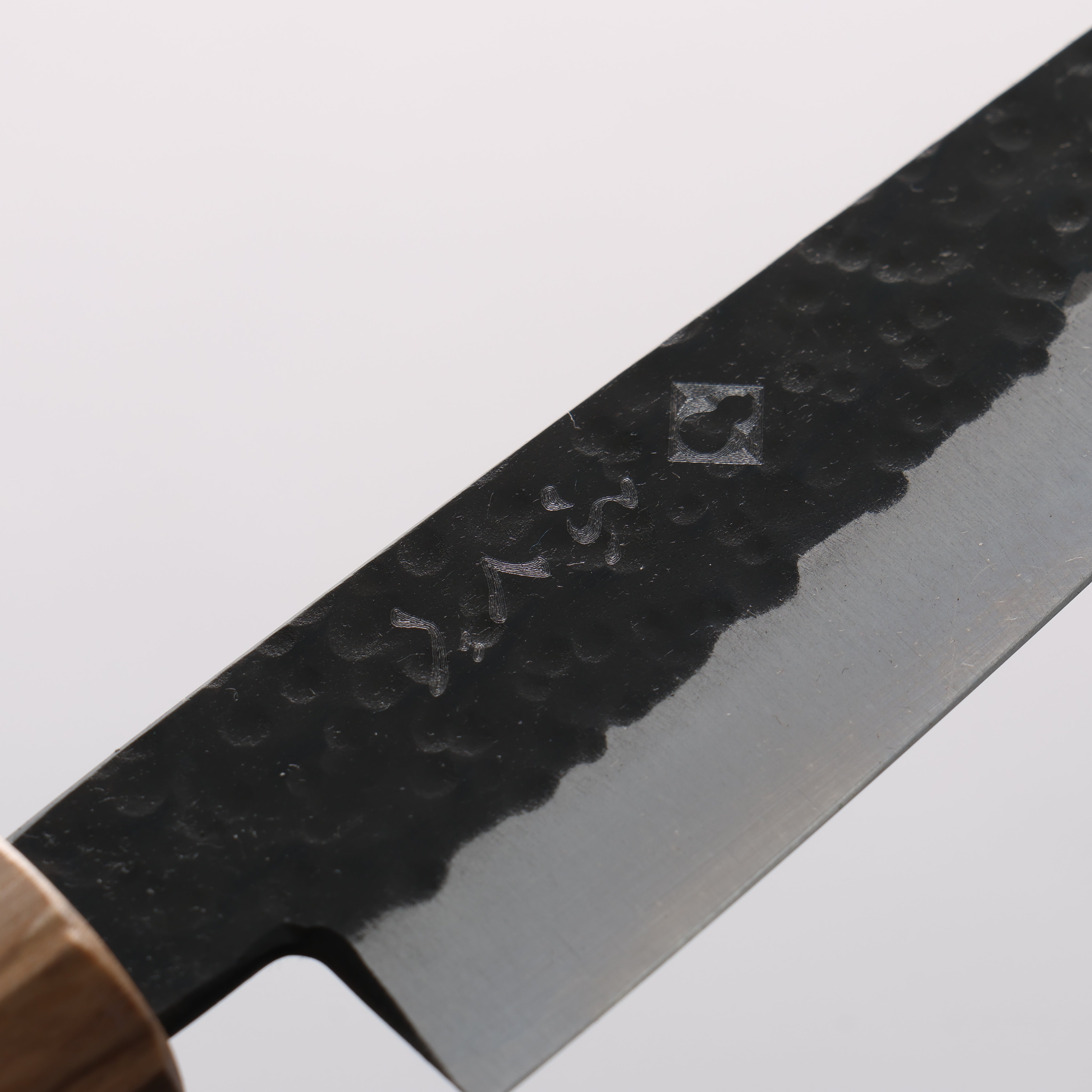 Fukube VG10 Hammered Kurouchi Petty-Utility 135mm Purple Heart Handle - Seisuke Knife