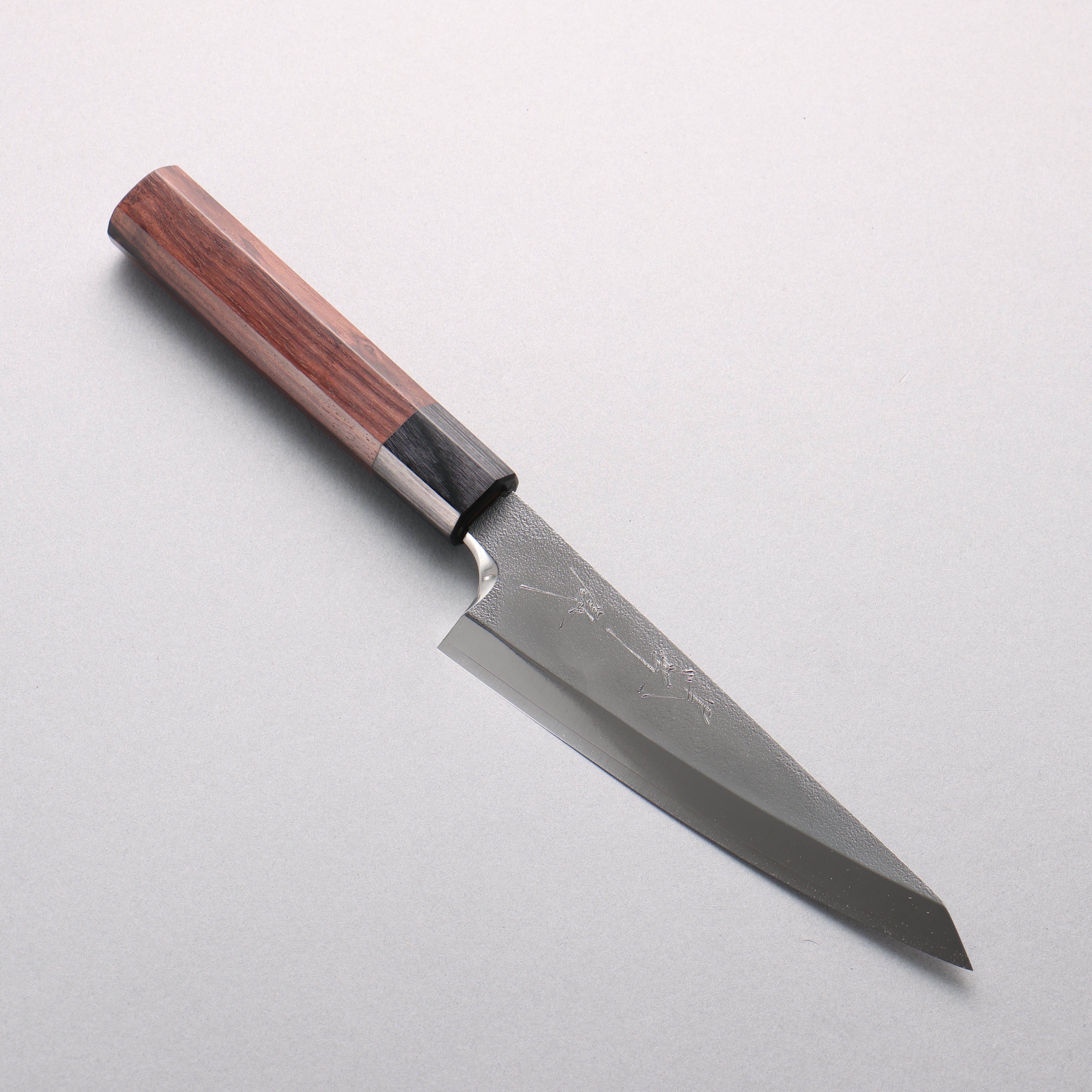Yu Kurosaki SG2 Nashiji Honesuki Boning 150mm Shitan & Black Pakka Wood Handle with Sheath - Seisuke Knife