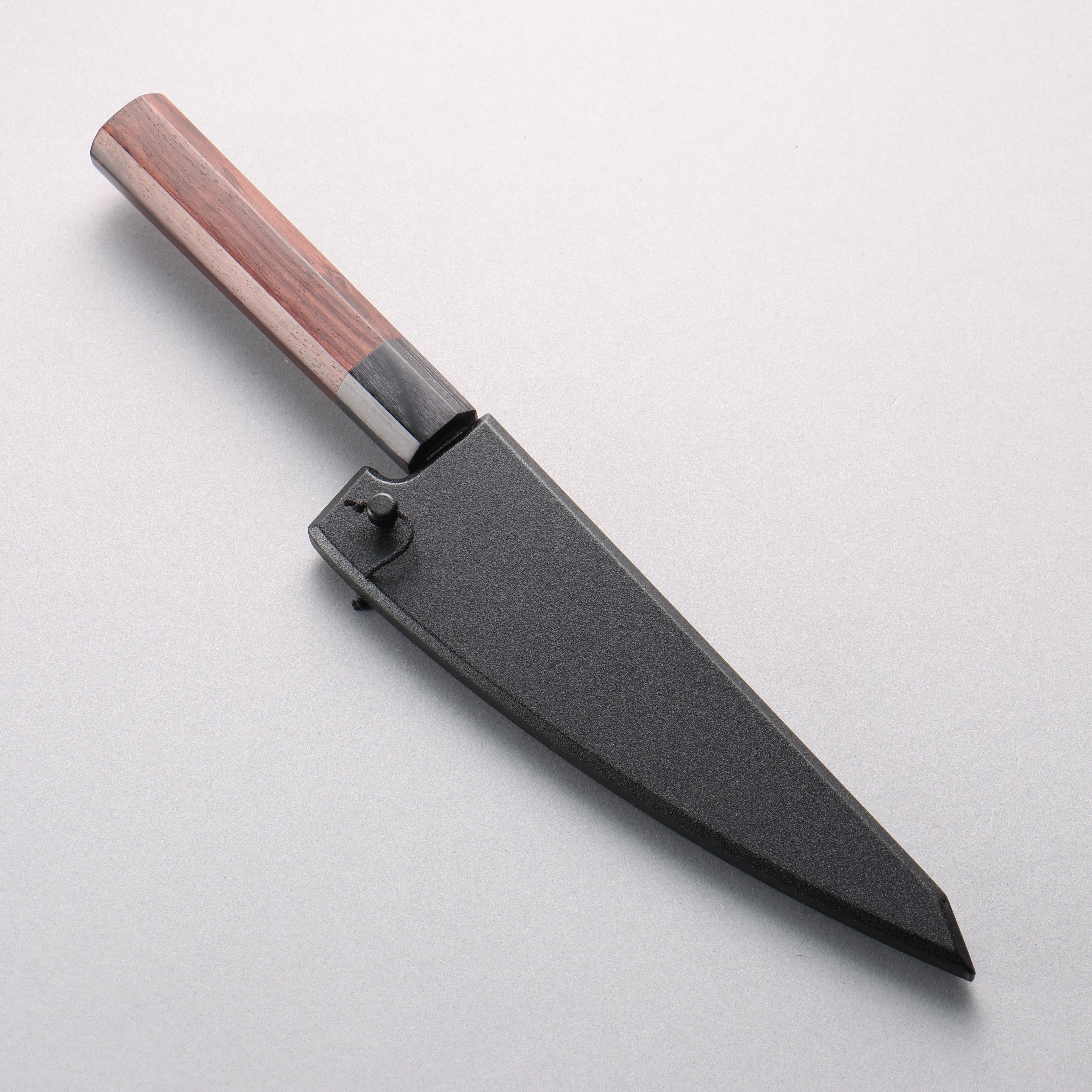Yu Kurosaki SG2 Nashiji Honesuki Boning 150mm Shitan & Black Pakka Wood Handle with Sheath - Seisuke Knife