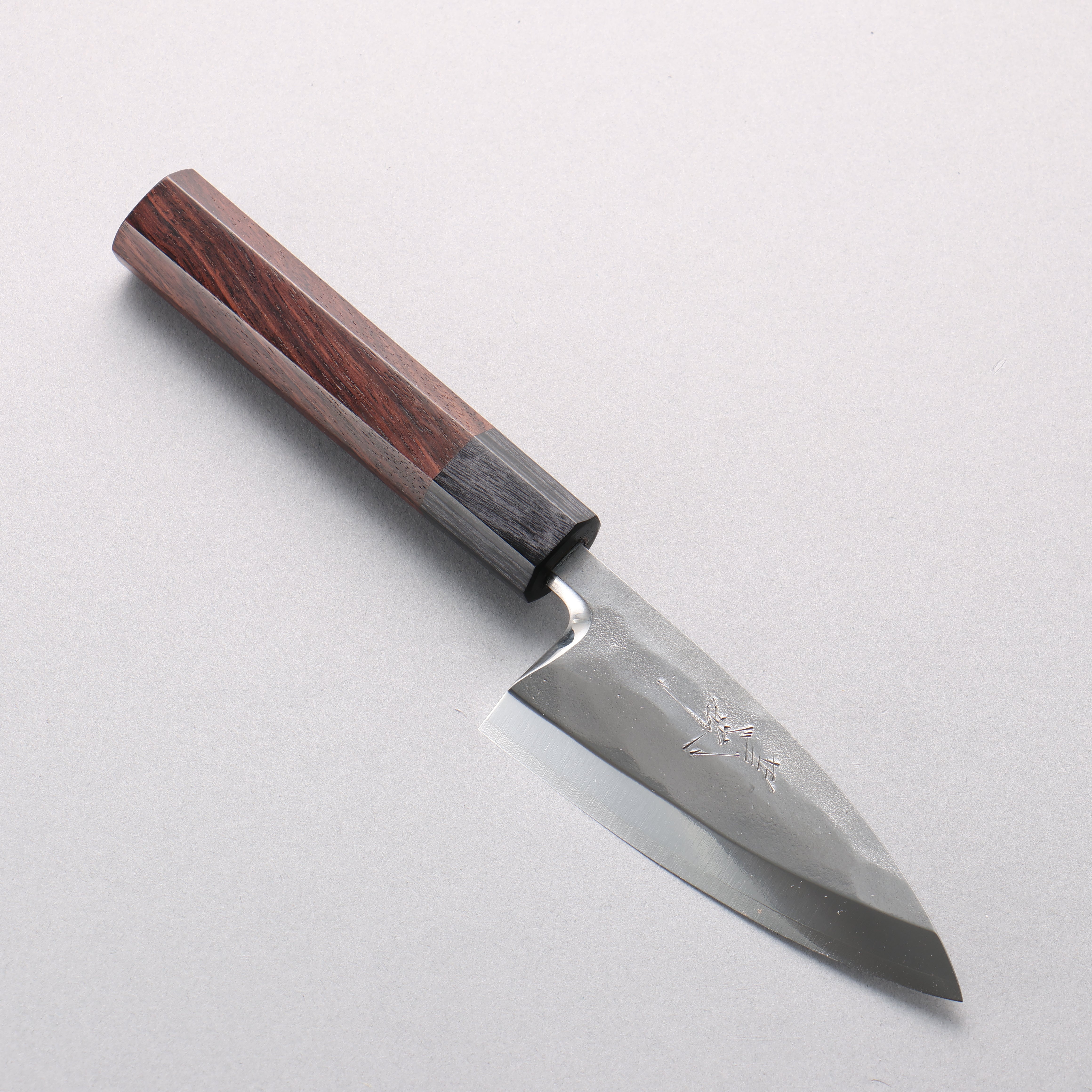 Yu Kurosaki SG2 Nashiji Ajikiri 110mm Shitan & Black Pakka Wood Handle with Sheath - Seisuke Knife