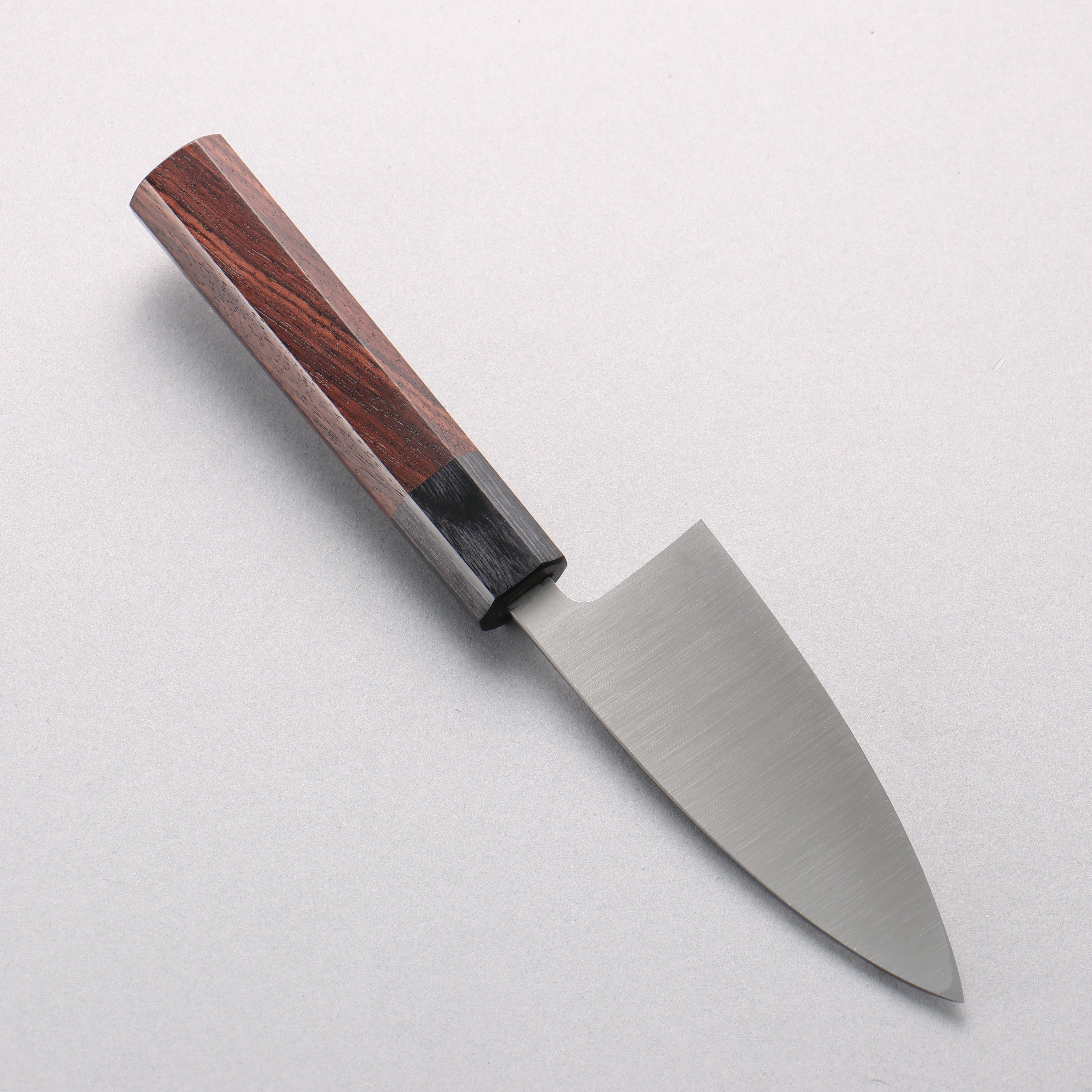 Yu Kurosaki SG2 Nashiji Ajikiri 110mm Shitan & Black Pakka Wood Handle with Sheath - Seisuke Knife