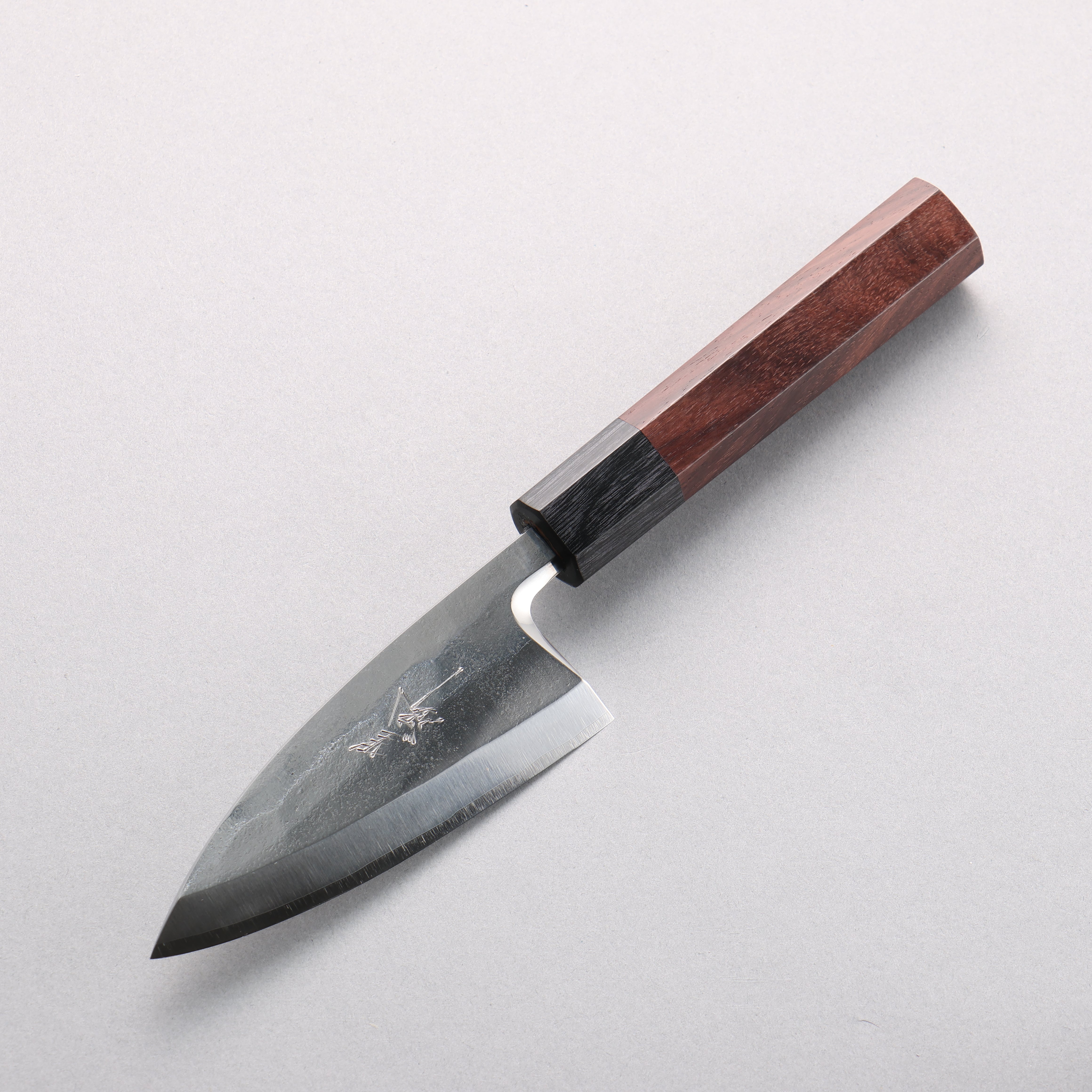 [Left Handed] Yu Kurosaki SG2 Nashiji Ajikiri 110mm Shitan & Black Pakka Wood Handle - Seisuke Knife