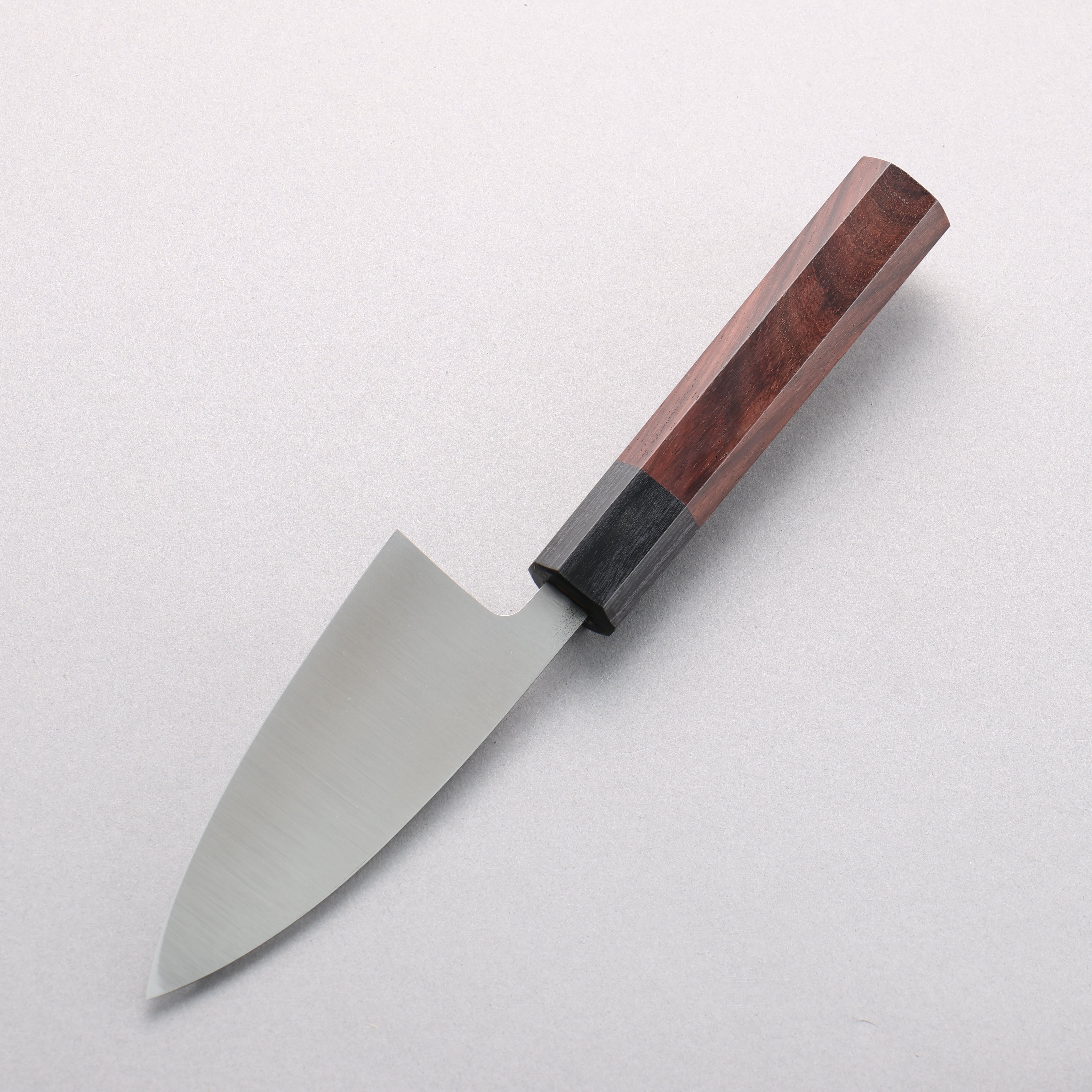 [Left Handed] Yu Kurosaki SG2 Nashiji Ajikiri 110mm Shitan & Black Pakka Wood Handle - Seisuke Knife