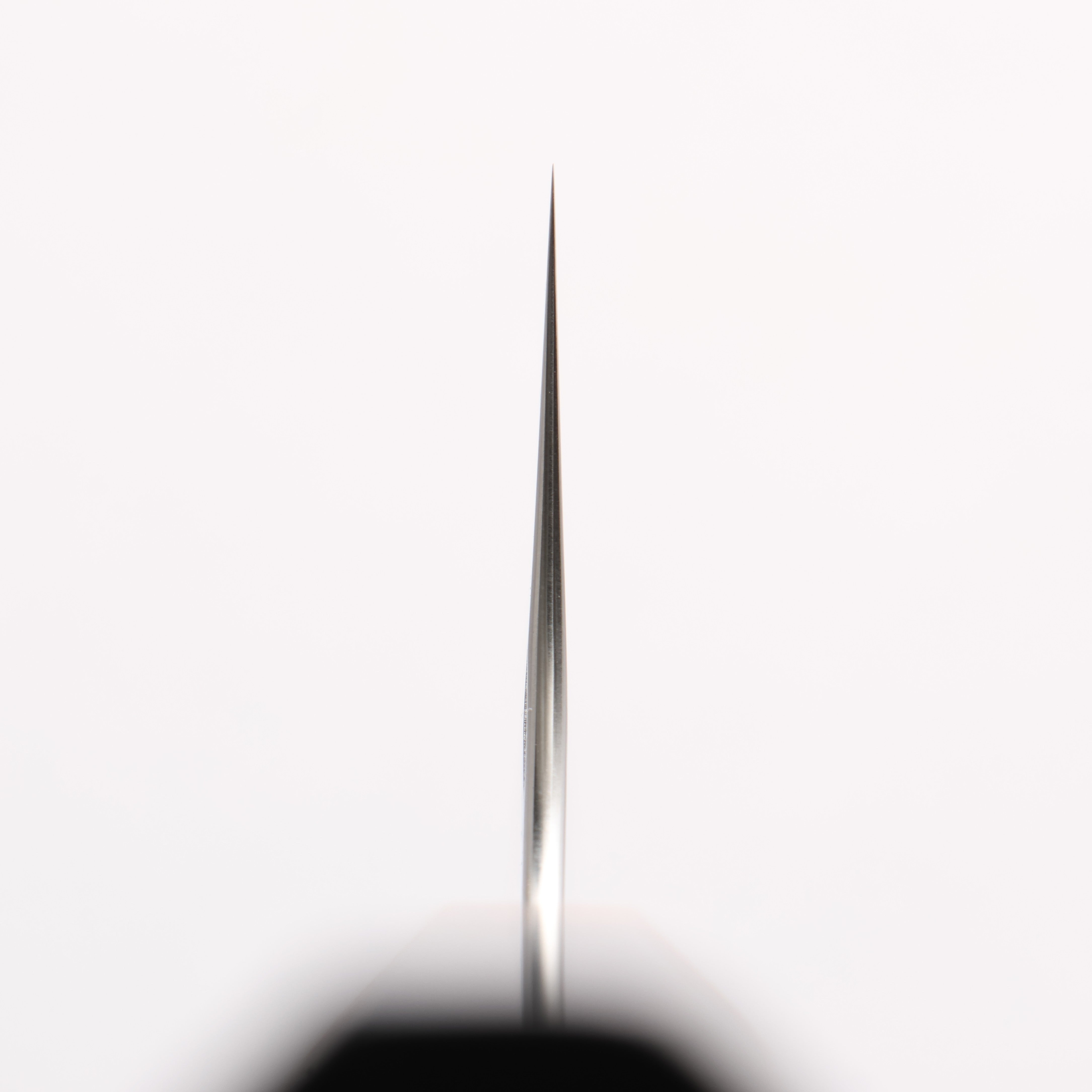 Yoshimi Kato SPG STRIX Hammered (V) Kiritsuke Gyuto 240mm Ebony (ferrule: Orange Resin) Handle - Seisuke Knife