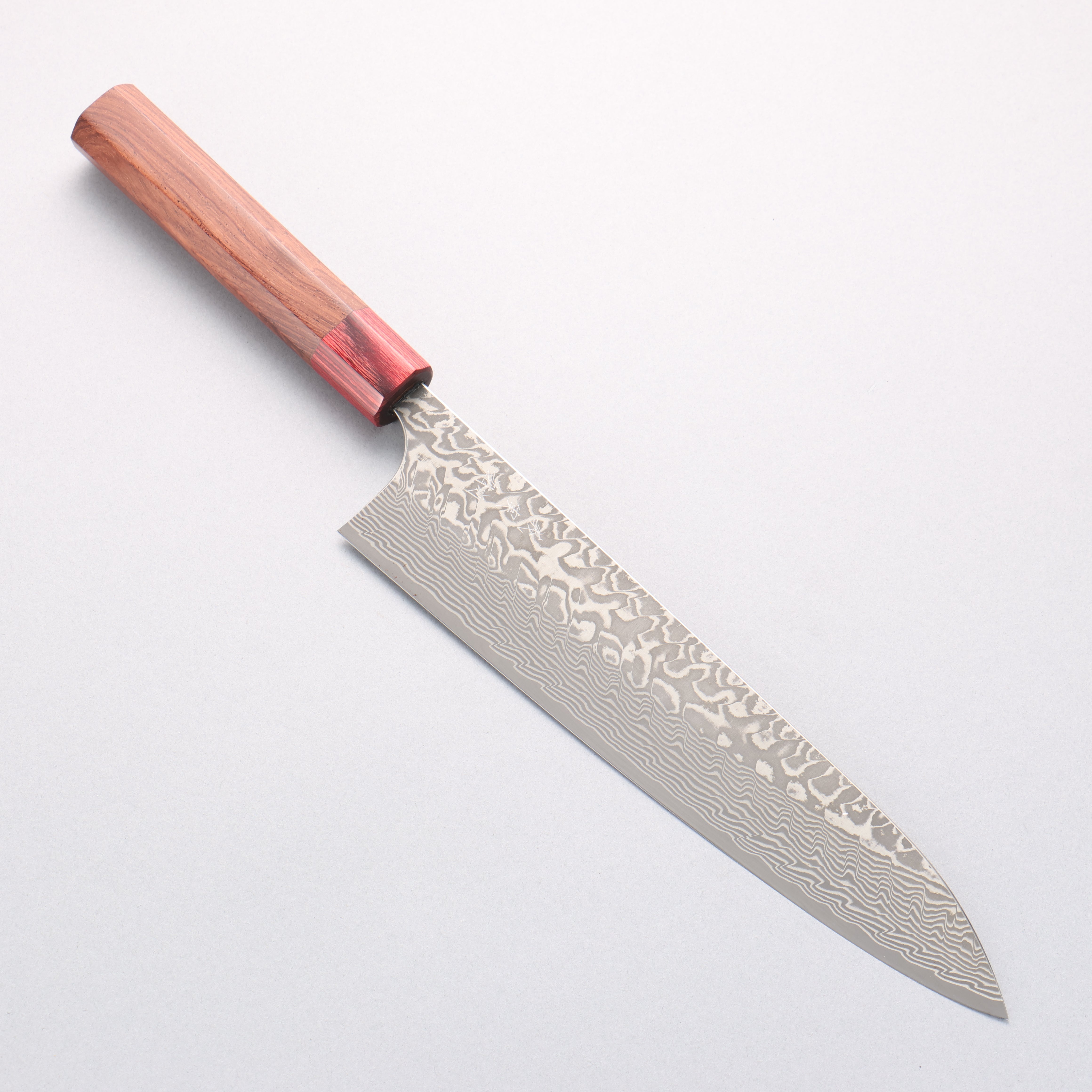 Yoshimi Kato SG2 Black Damascus Gyuto 240mm Honduras (ferrule: Red Pakka wood) Handle - Seisuke Knife