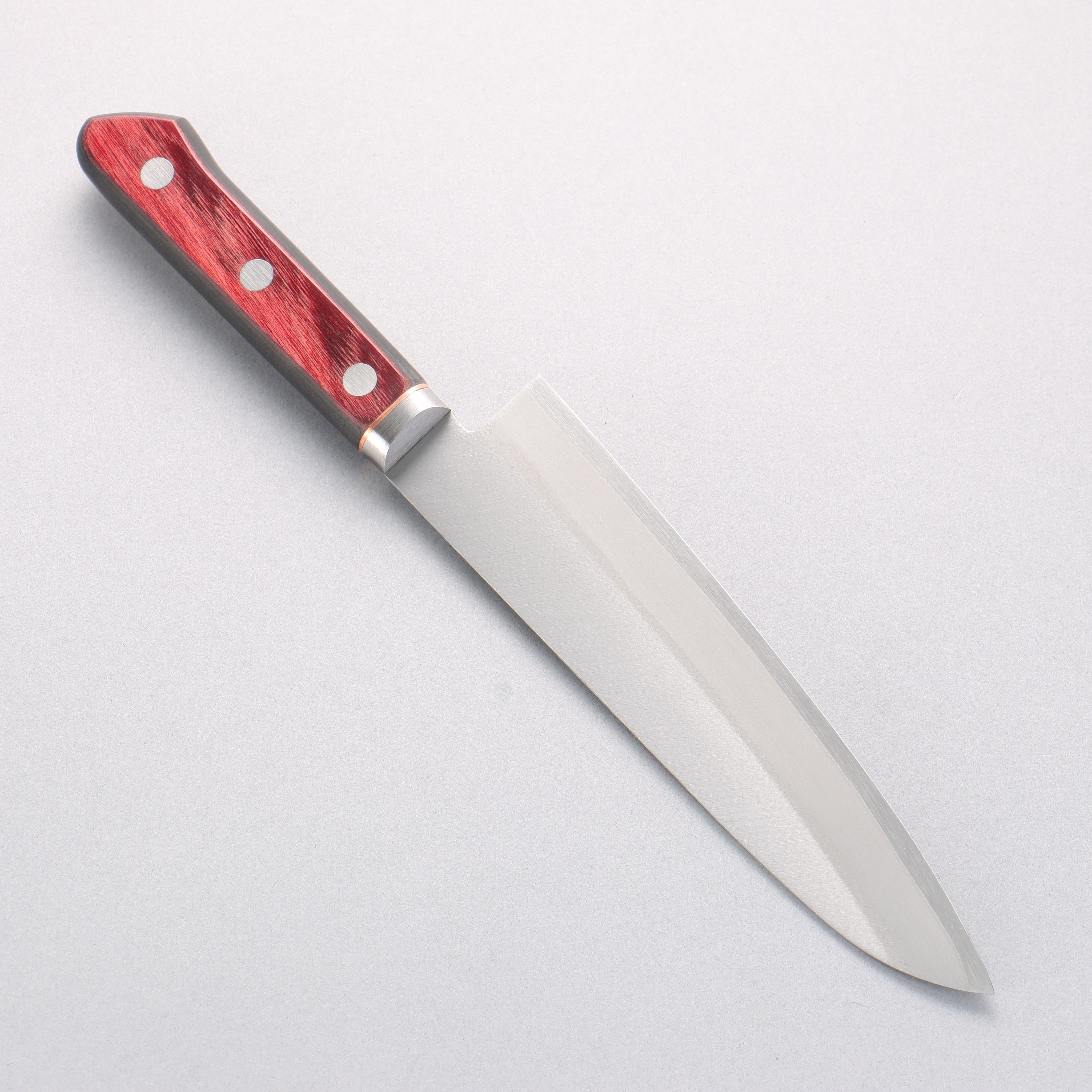 Seisuke Blue Super Migaki Finished Gyuto 180mm Red and Black Pakka wood Handle - Seisuke Knife