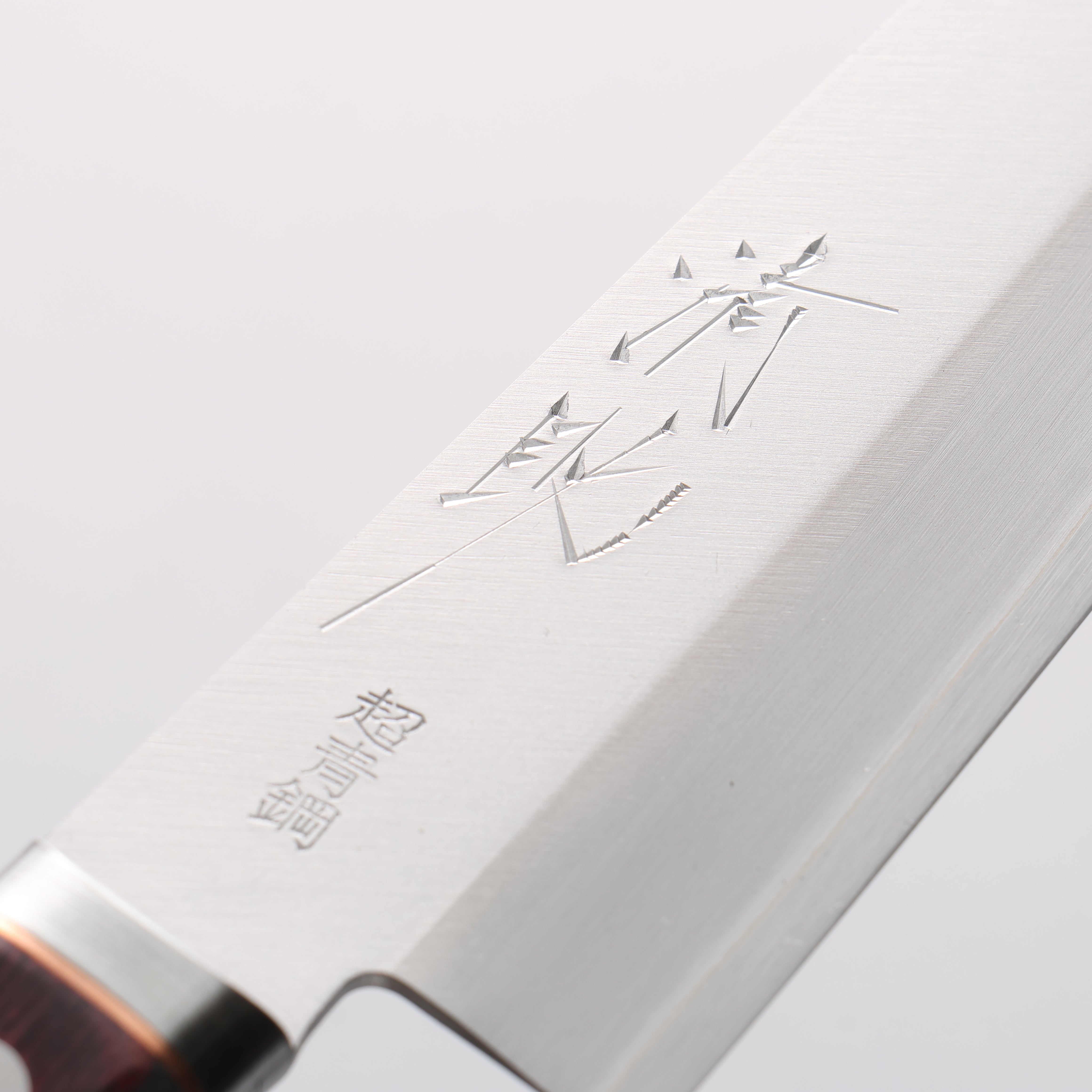 Seisuke Blue Super Migaki Finished Gyuto 180mm Red and Black Pakka wood Handle - Seisuke Knife