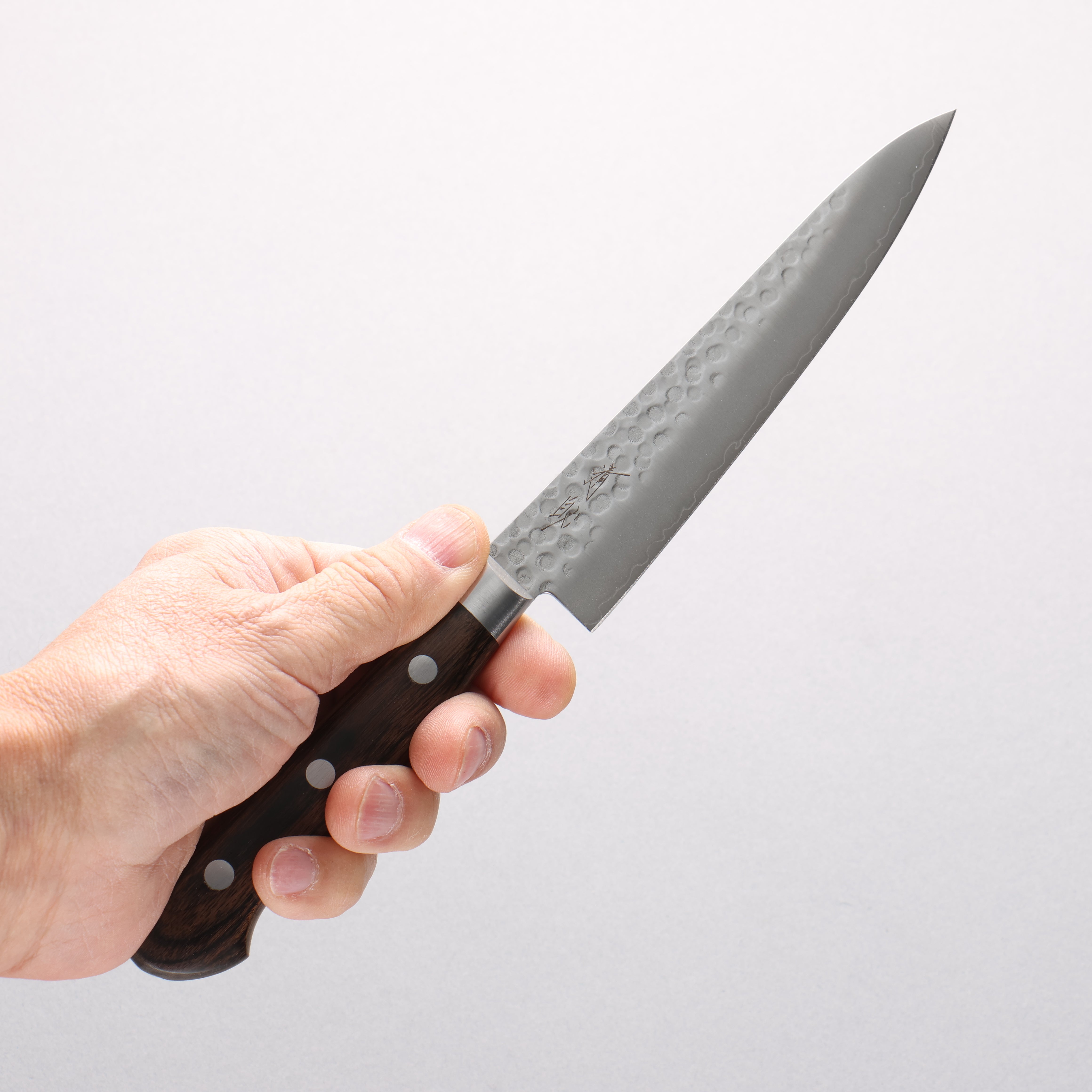 Seisuke VG10 Hammered Petty-Utility 135mm Zebrawood Handle - Seisuke Knife