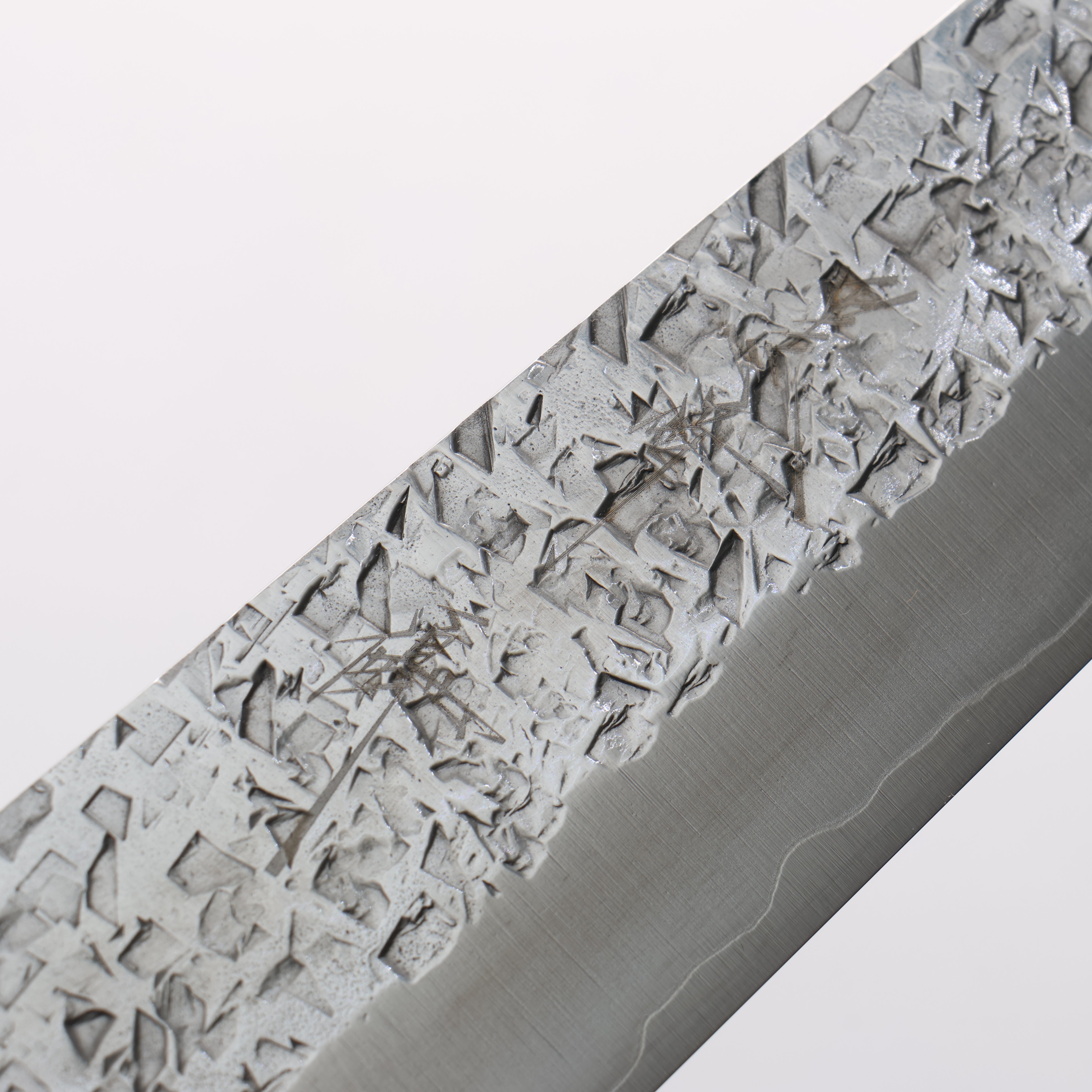 Yu Kurosaki Shizuku SG2 Hammered Sujihiki 270mm Stabilized wood (With Acrylic Ring) Handle - Seisuke Knife