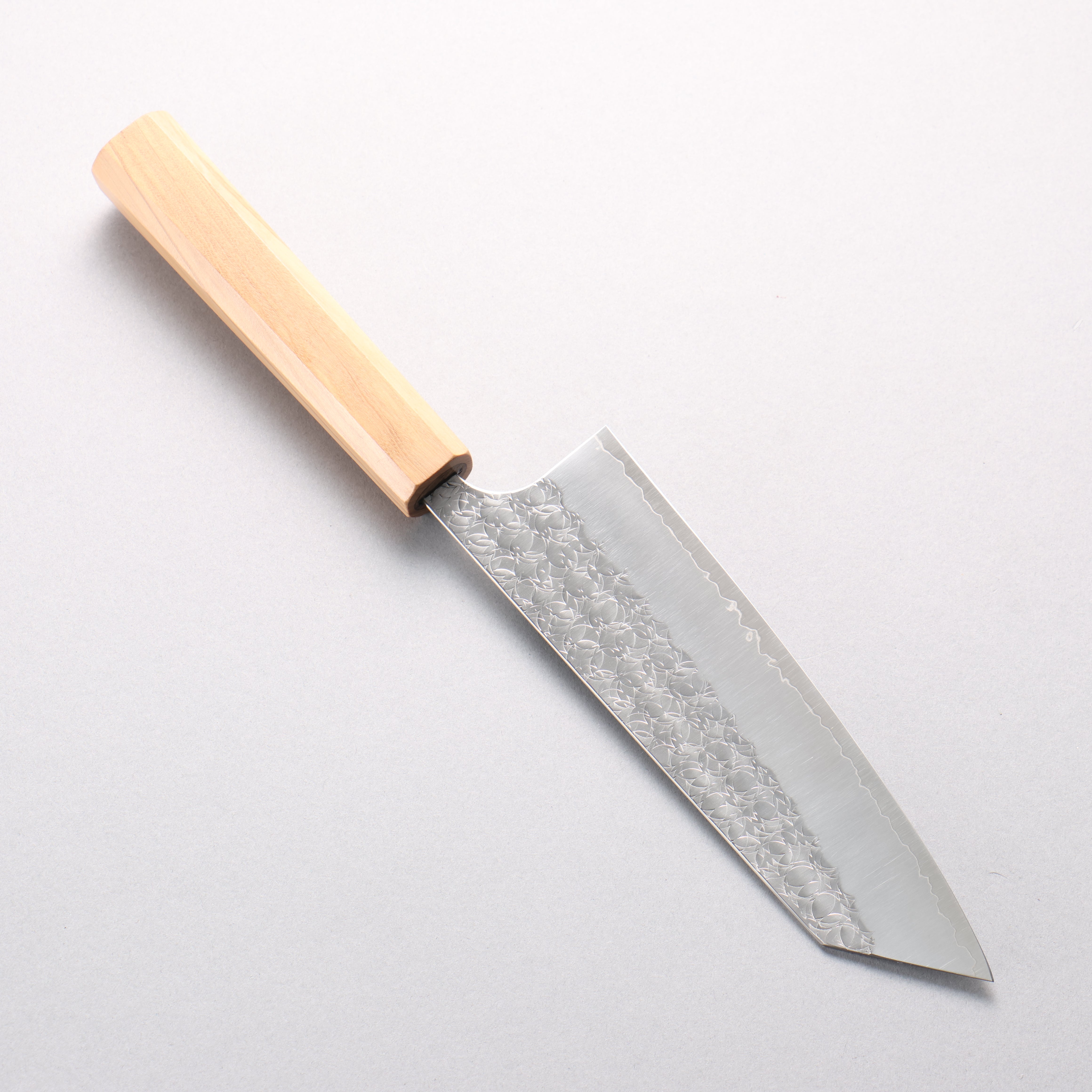 Yoshimi Kato Minamo SG2 Hammered Bunka 170mm Olive Wood Handle - Seisuke Knife