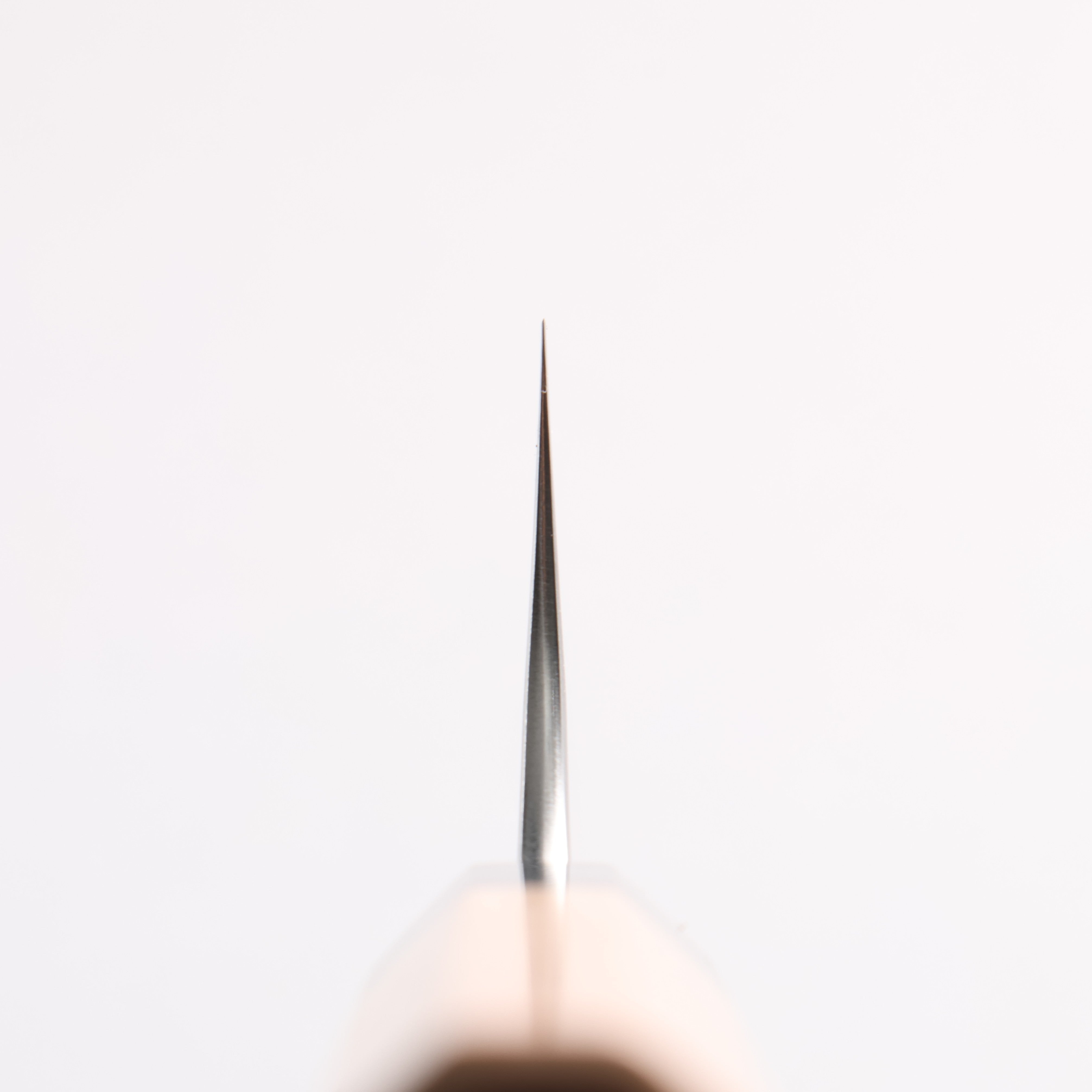 Yoshimi Kato Silver Steel No.3 Nashiji Gyuto 210mm Cherry Wood & Black Pakkawood Handle - Seisuke Knife