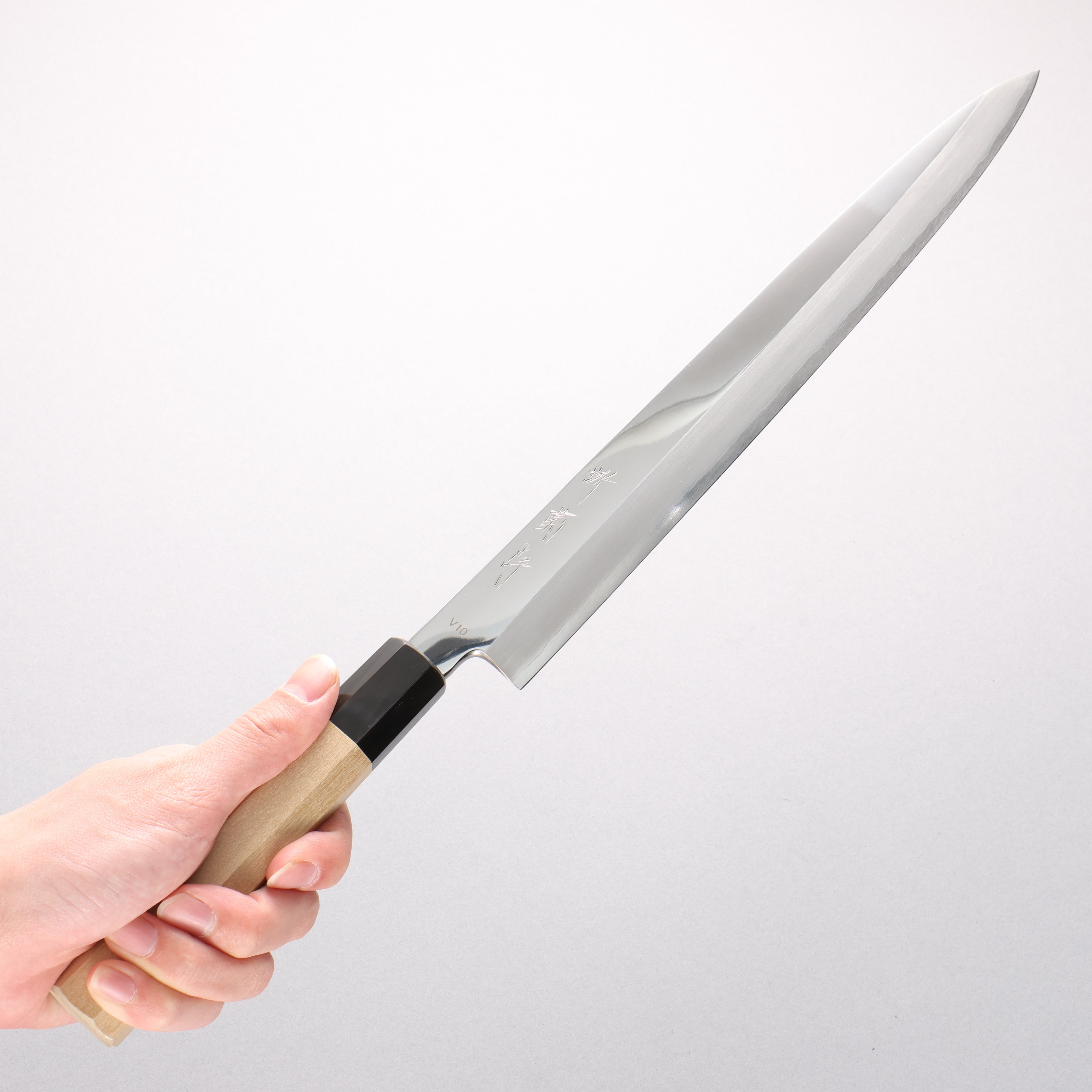 Sakai Kikumori VG10 Mirrored Finish Yanagiba 300mm Magnolia Handle - Seisuke Knife