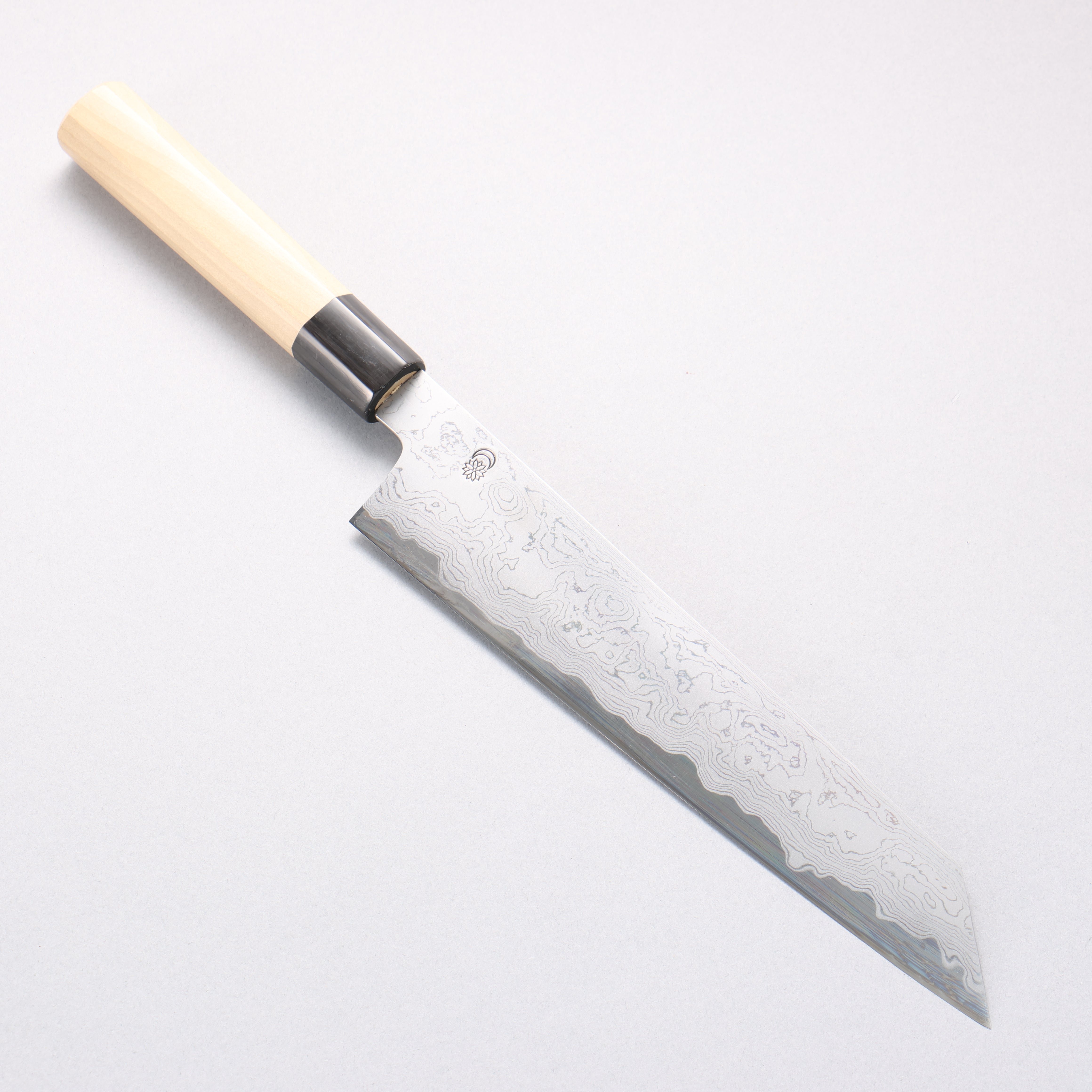 Kikuzuki Blue Steel No.1 Damascus Kiritsuke Gyuto 240mm Magnolia Handle - Seisuke Knife