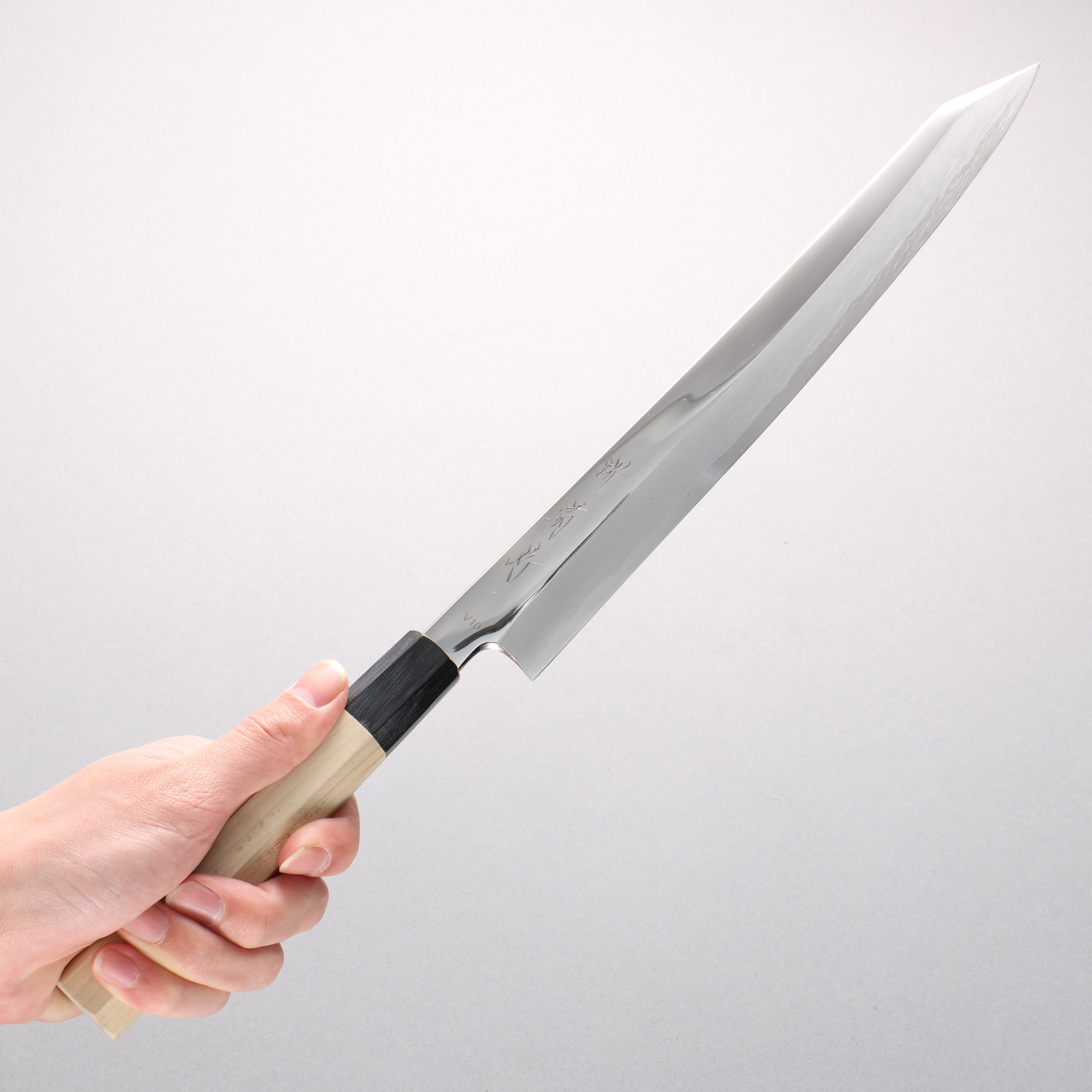 Sakai Kikumori VG10 Mirrored Finish Kiritsuke Yanagiba 300mm Magnolia Handle - Seisuke Knife
