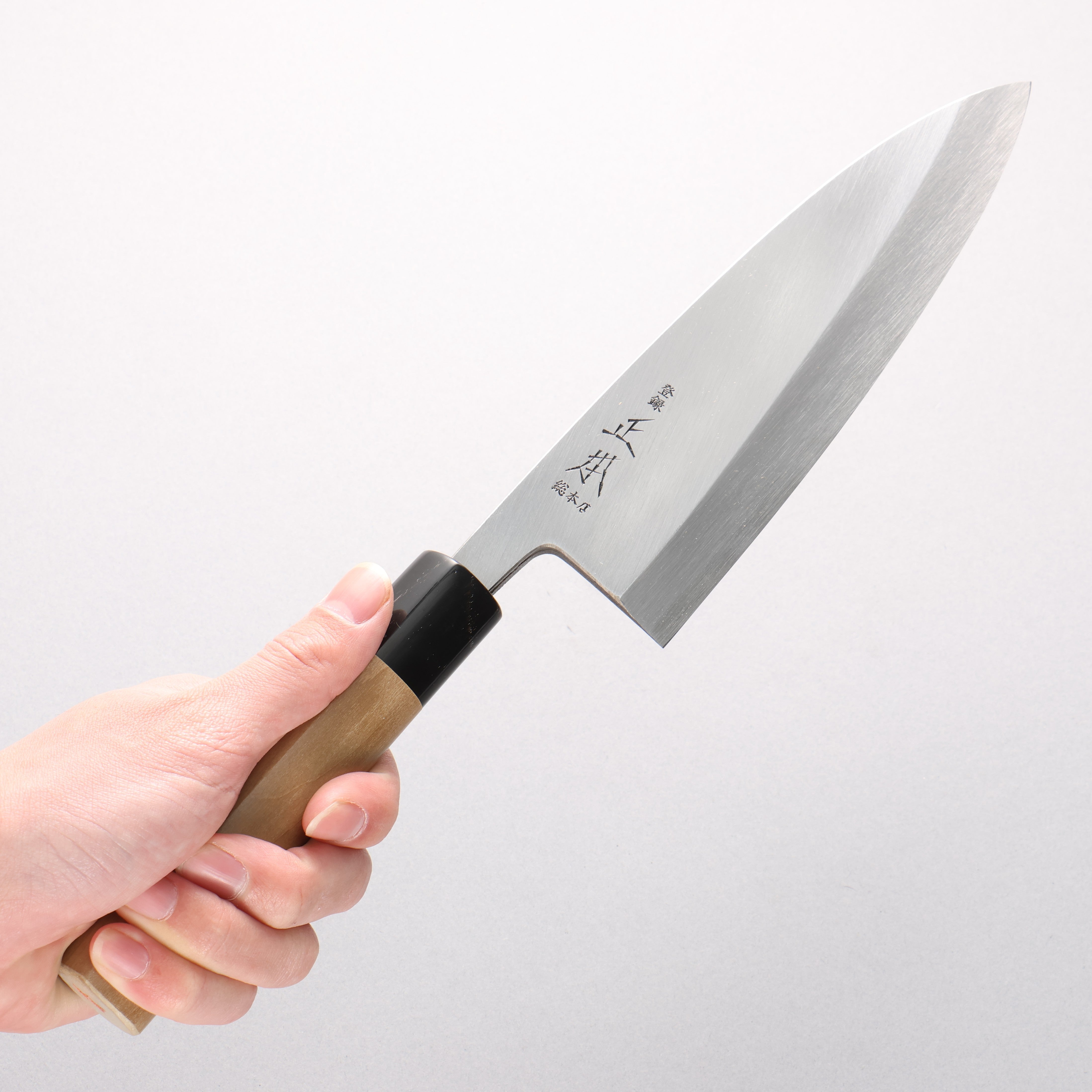 Masamoto Hongasumi White Steel No.2 Deba with Magnolia Handle - Seisuke Knife