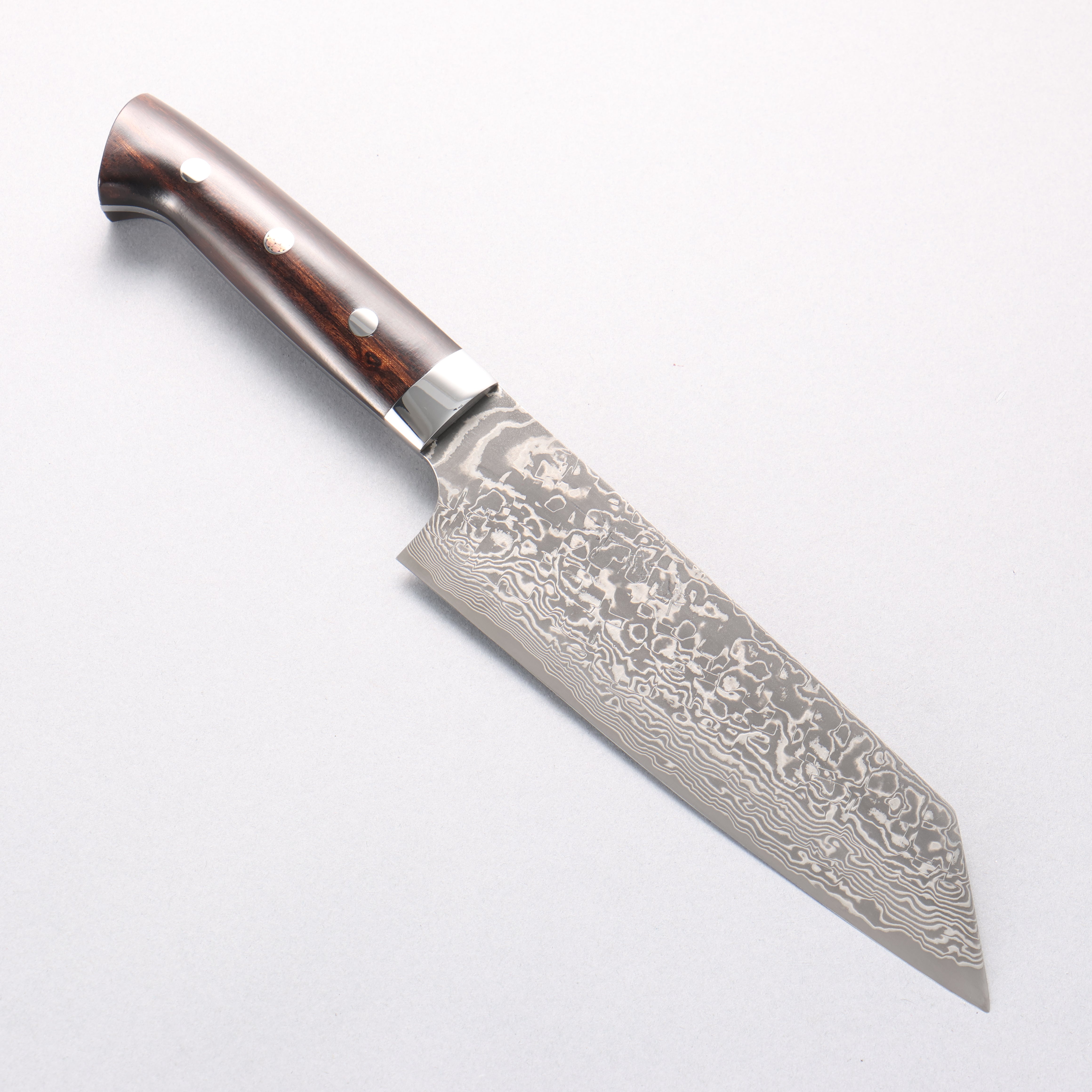 Takeshi Saji SG2 Black Damascus Bunka 180mm Ironwood Handle - Seisuke Knife