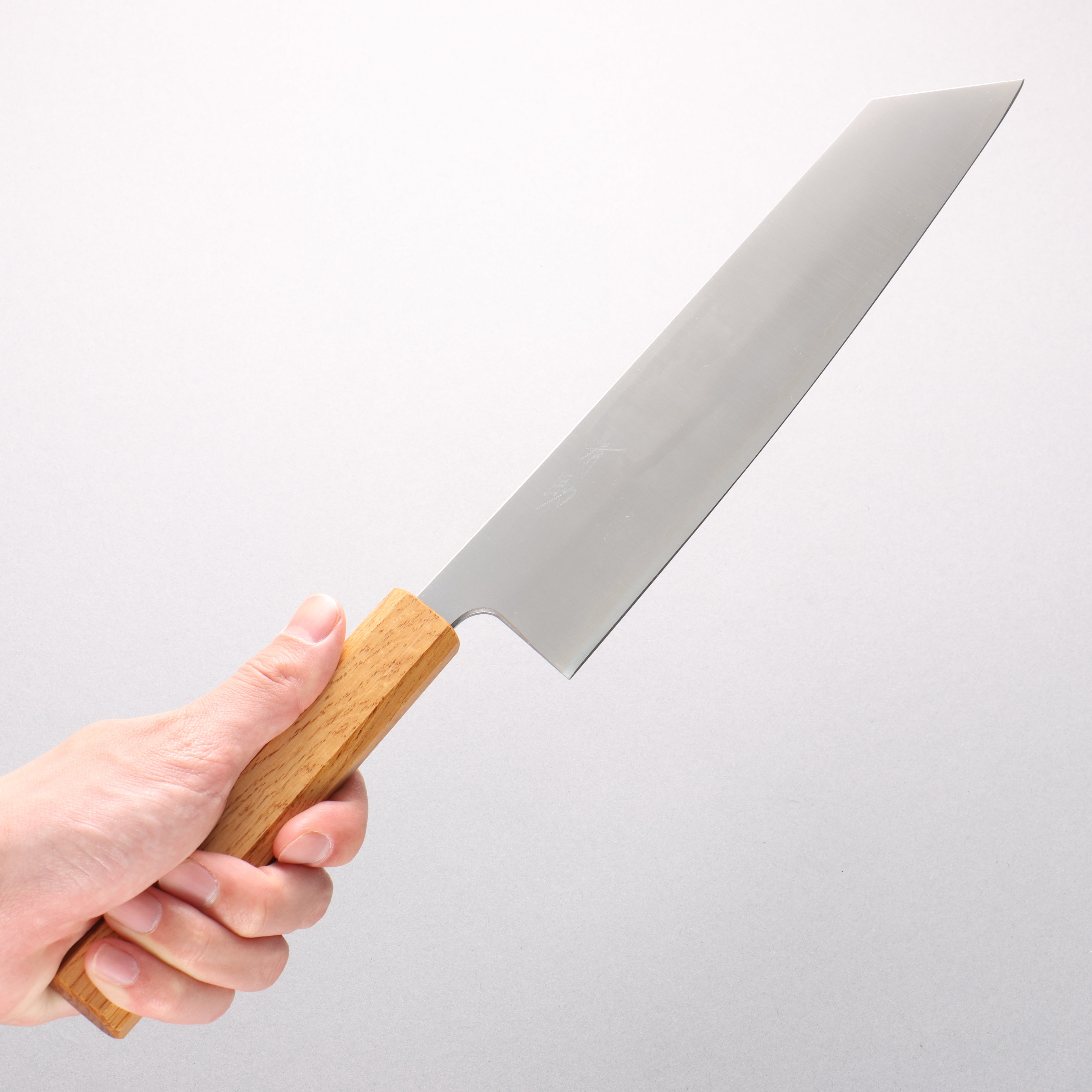 Seisuke Silver Steel No.3 Migaki Polish Finish Kiritsuke Gyuto 240mm White Oak Handle - Seisuke Knife