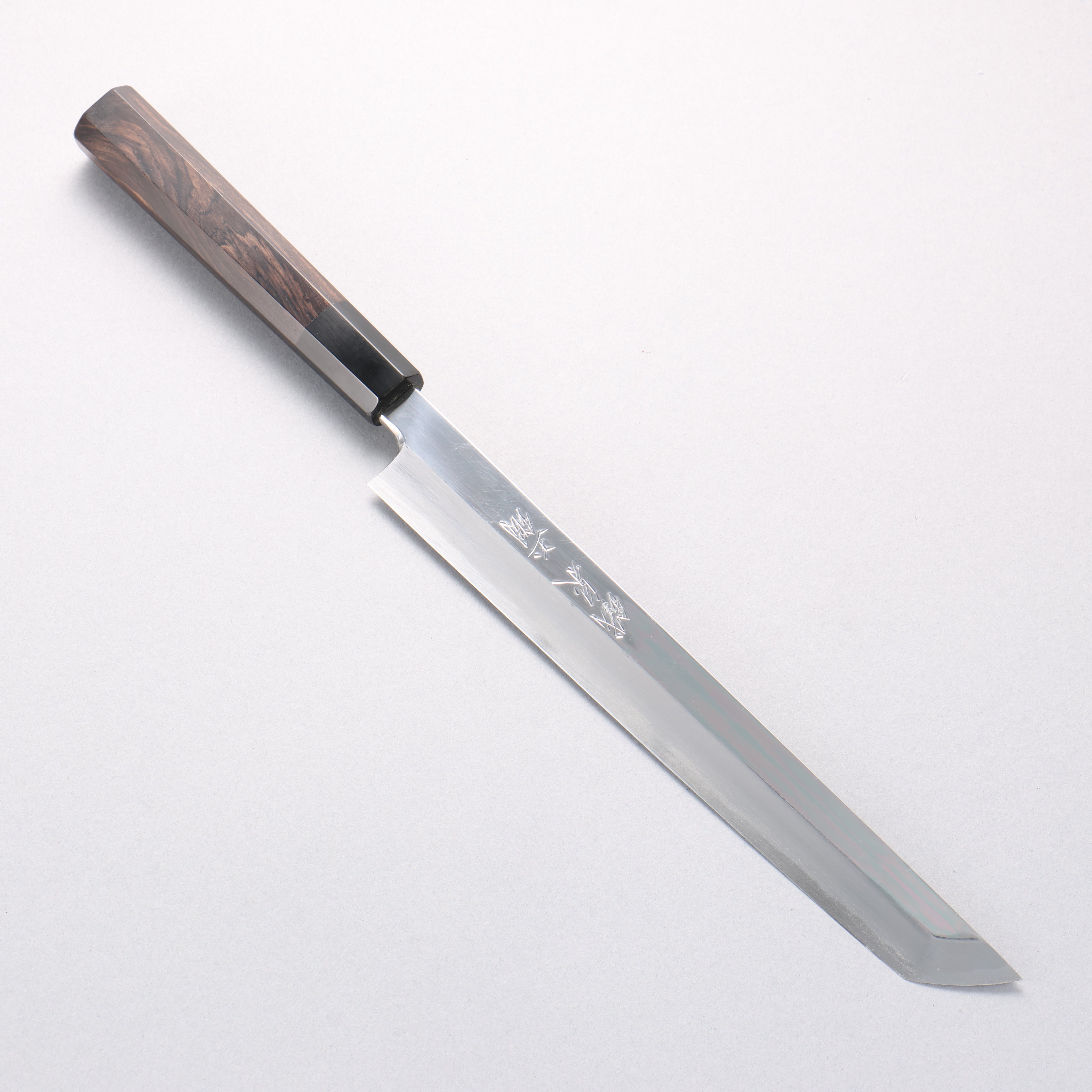 Tessen by Tanaka Tamahagane Sakimaru Yanagiba 240mm Ebony Wood Handle with Sheath - Seisuke Knife
