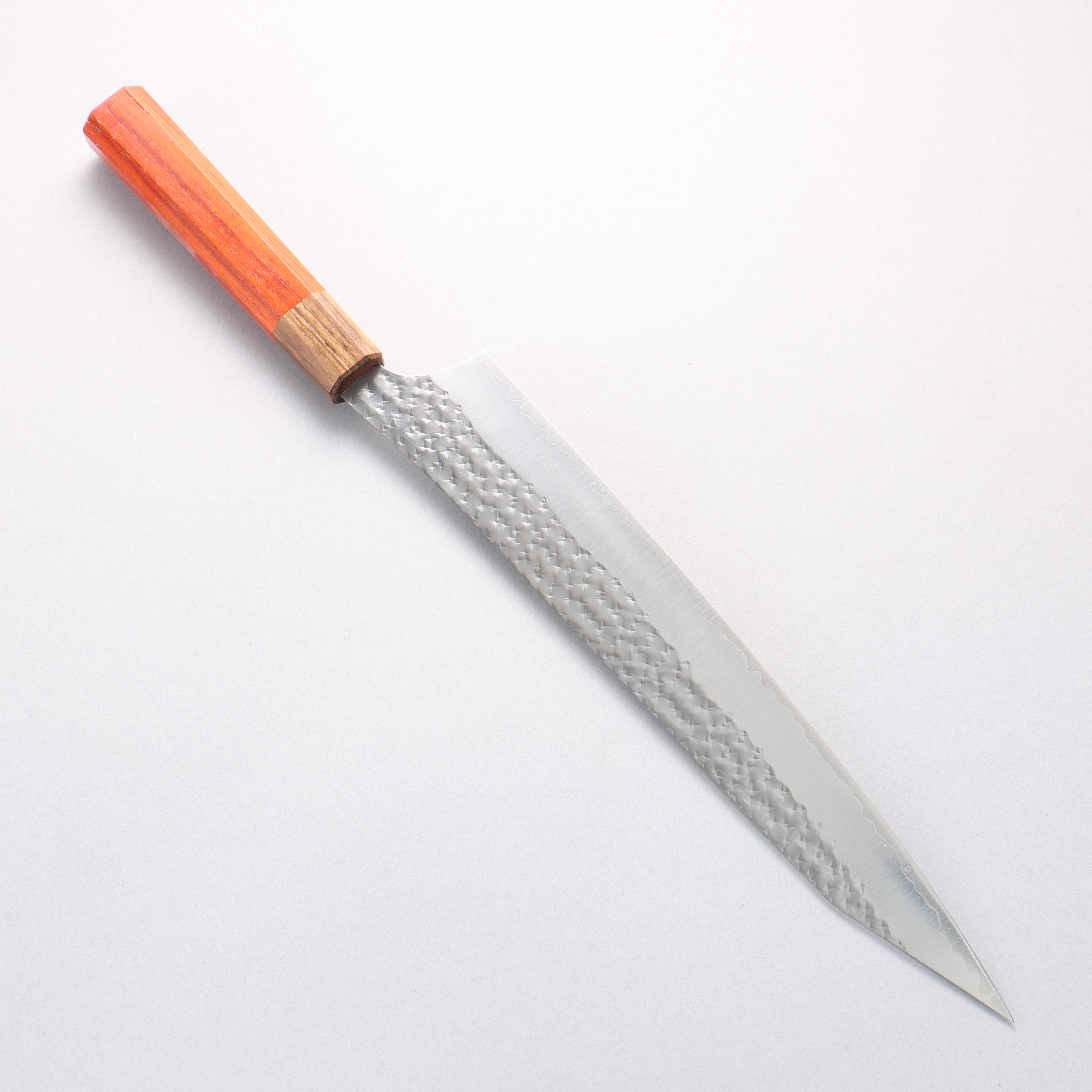 Yu Kurosaki Senko Ei SG2 Hammered Sujihiki 270mm Padoauk Handle - Seisuke Knife