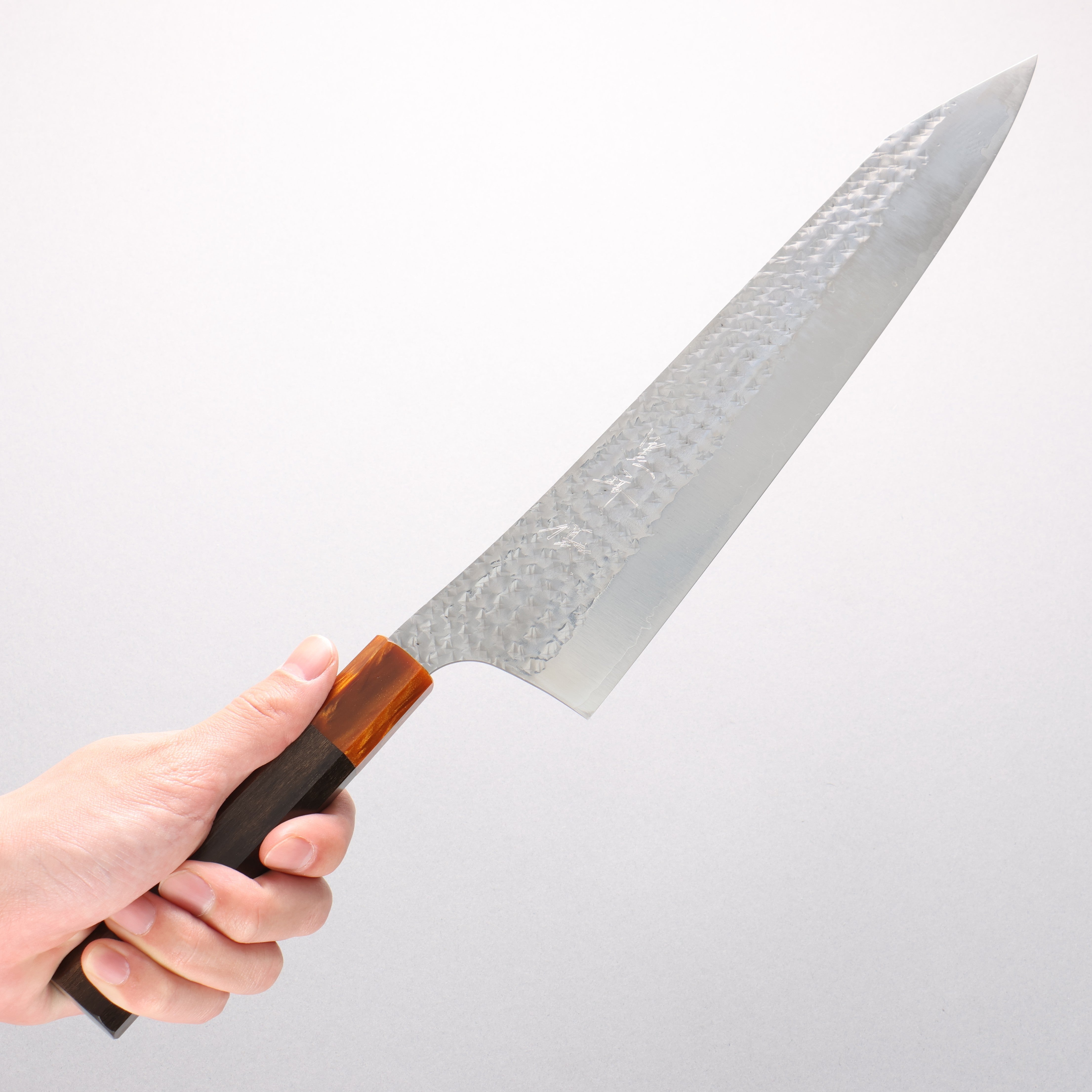 Yu Kurosaki Senko Ei SG2 Hammered Gyuto 270mm Sandalwood (ferrule:Acrylic) Handle - Seisuke Knife