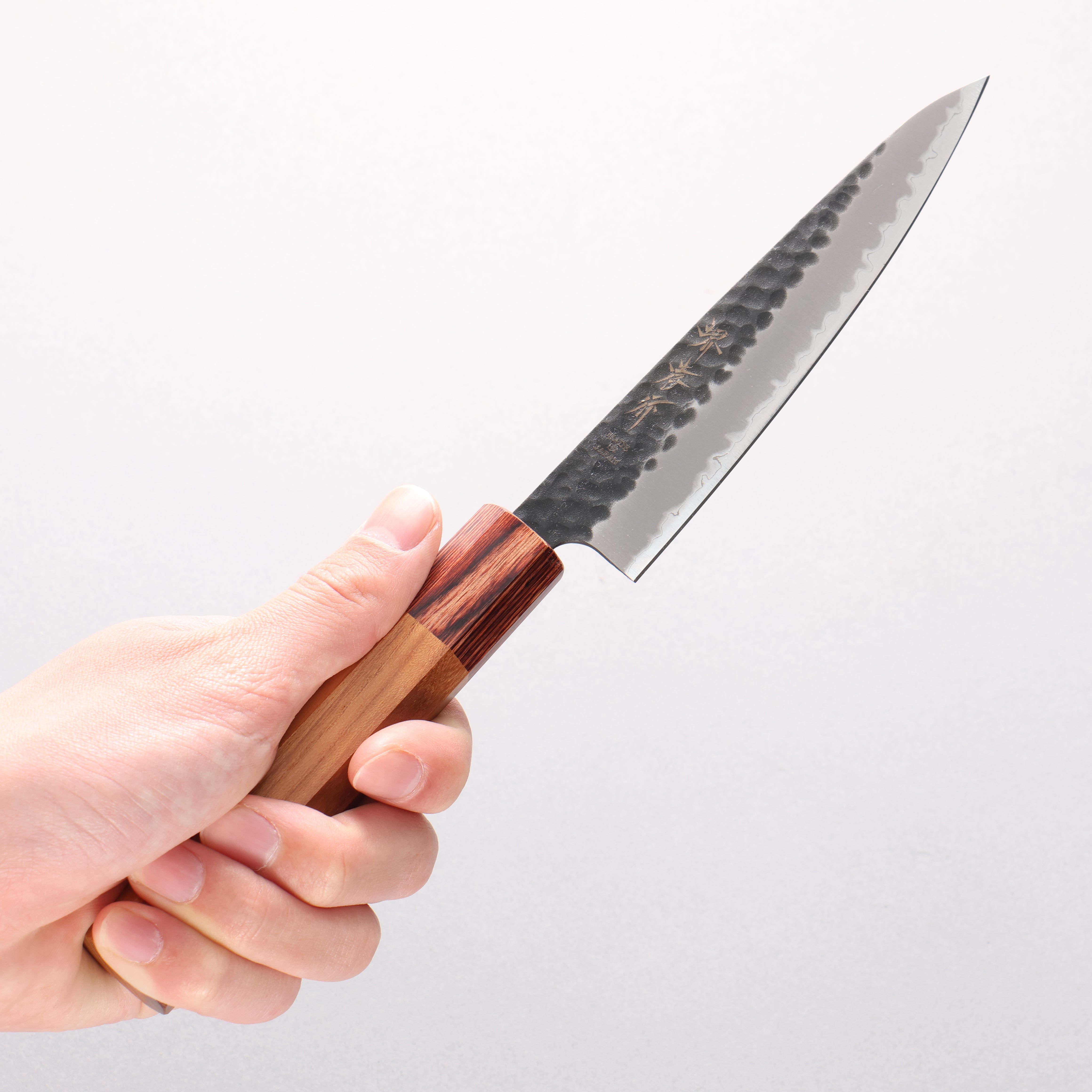 Sakai Takayuki Blue Super Petty-Utility 135mm Keyaki Elm Handle - Seisuke Knife