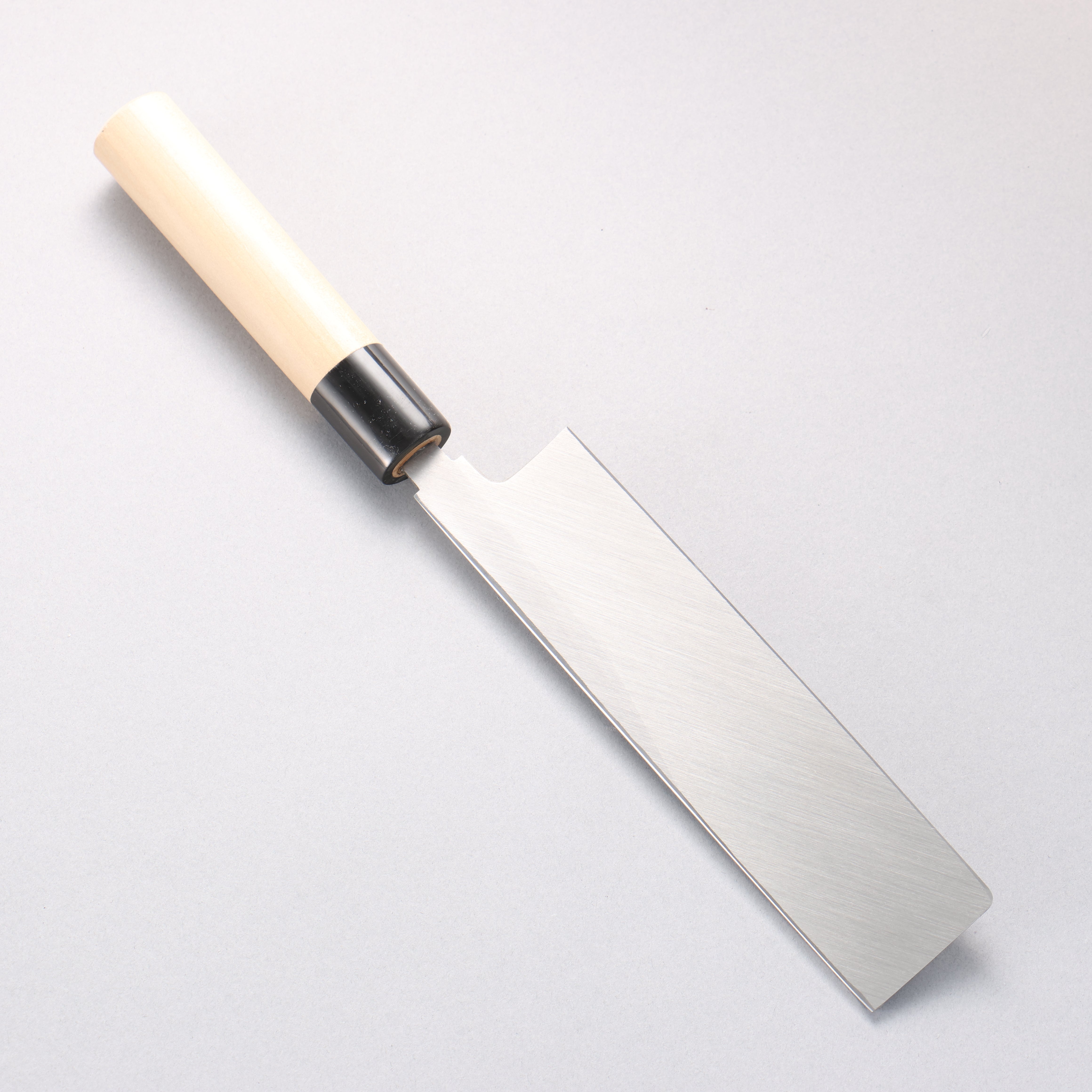 Masamoto Hongasumi White Steel No.2 Kakugata Usuba 180mm Magnolia Handle - Seisuke Knife