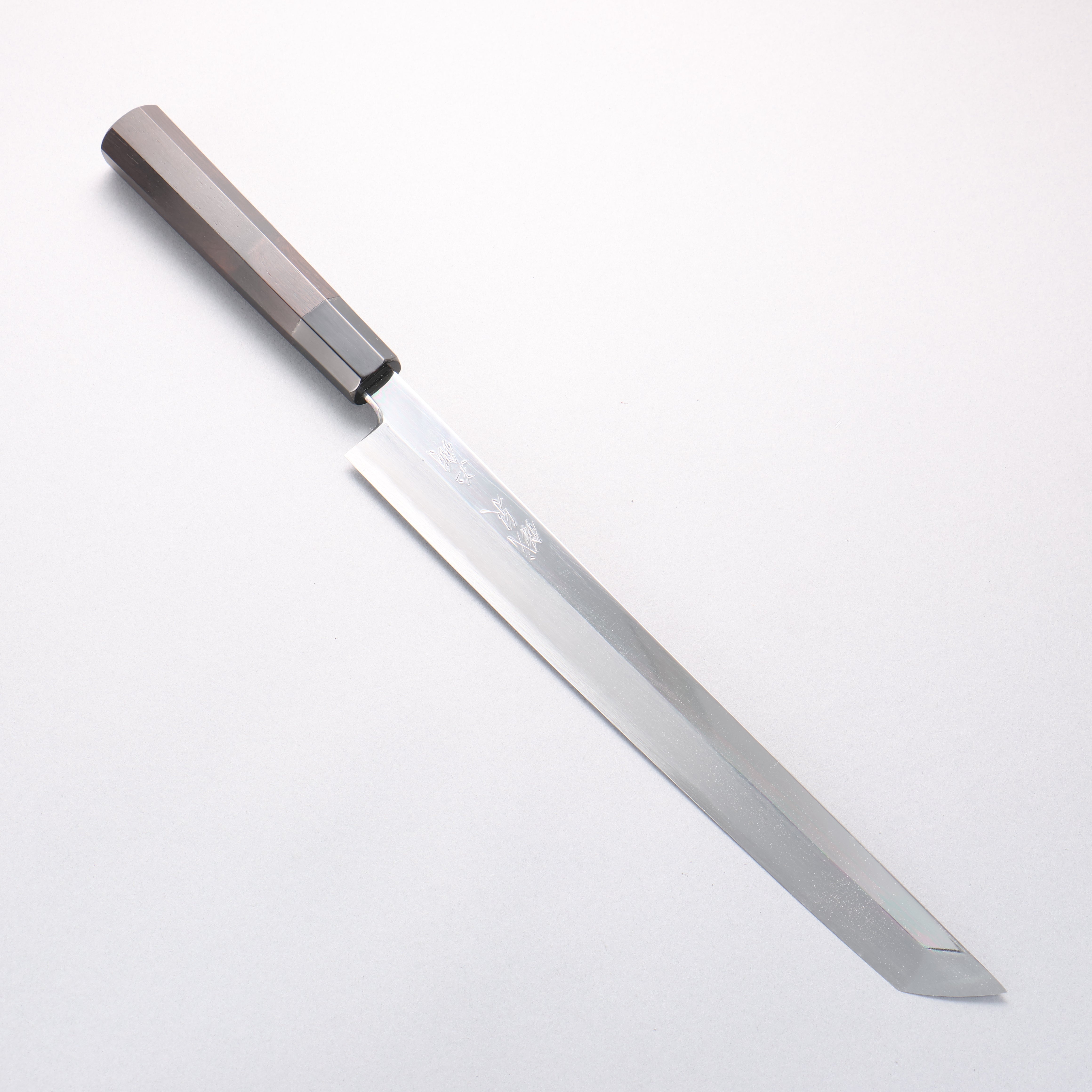 Tessen by Tanaka Tamahagane Sakimaru Yanagiba 300mm Ebony Wood Handle with Sheath - Seisuke Knife
