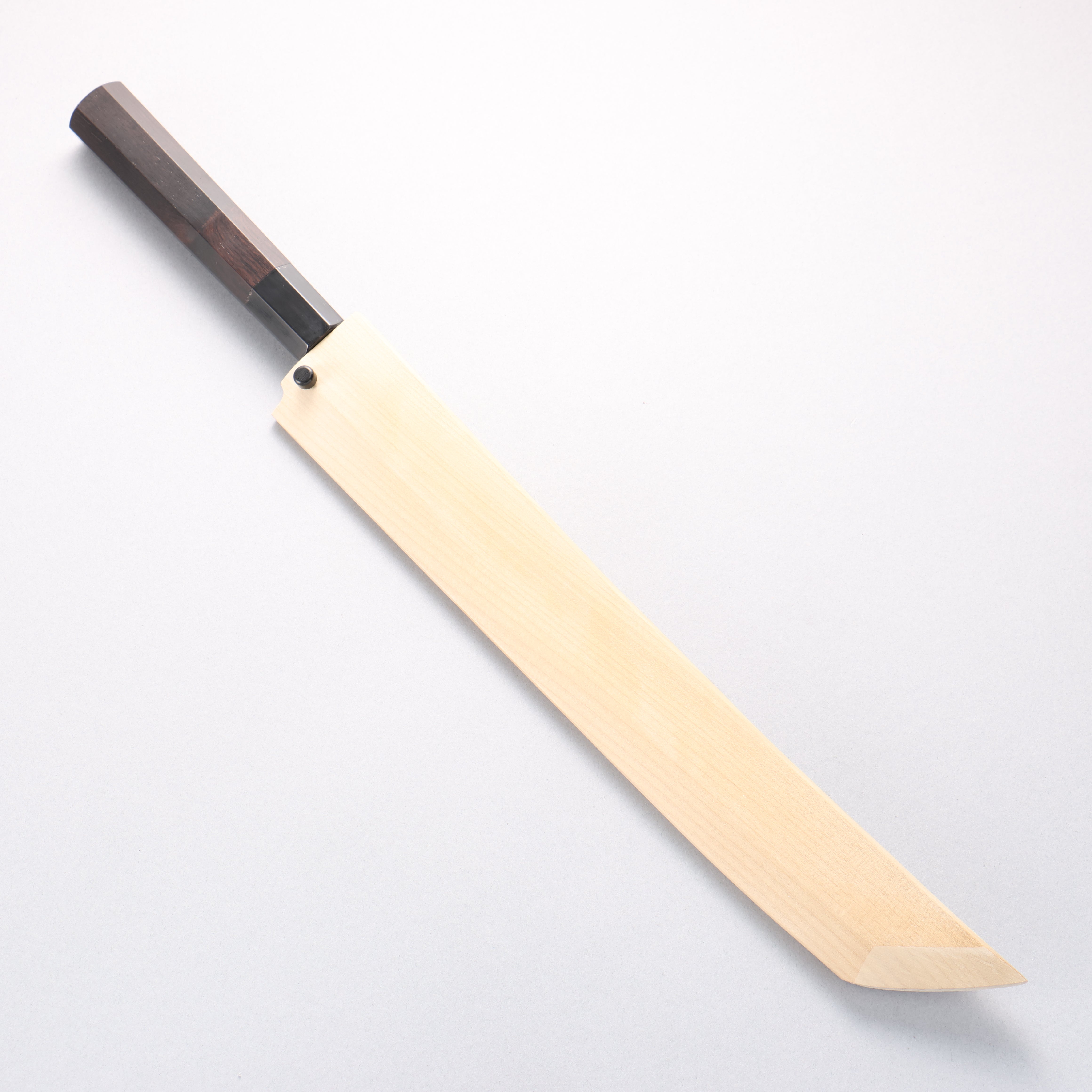 Tessen by Tanaka Tamahagane Sakimaru Yanagiba 300mm Ebony Wood Handle with Sheath - Seisuke Knife