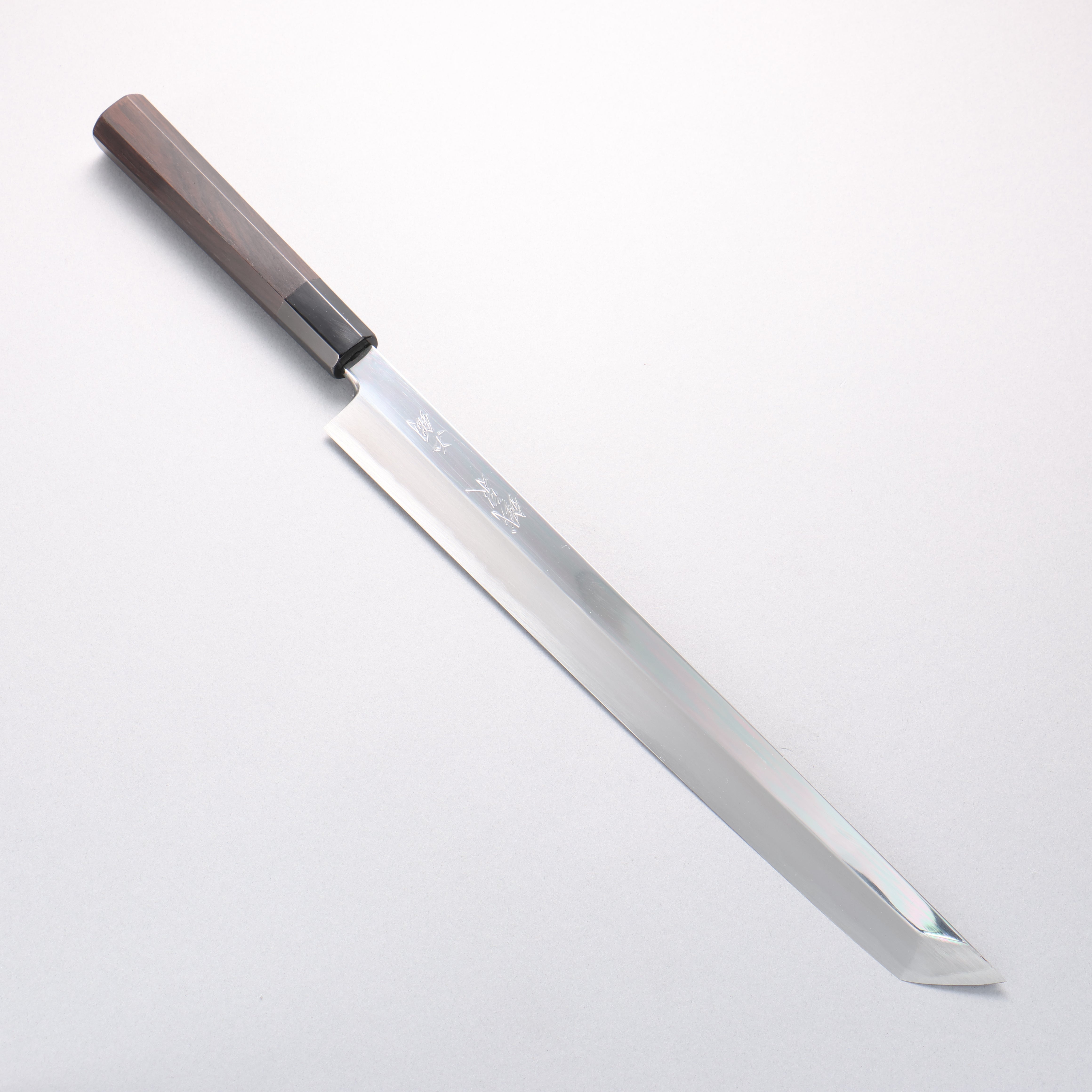 Tessen by Tanaka Tamahagane Sakimaru Yanagiba 315mm Ebony Wood Handle