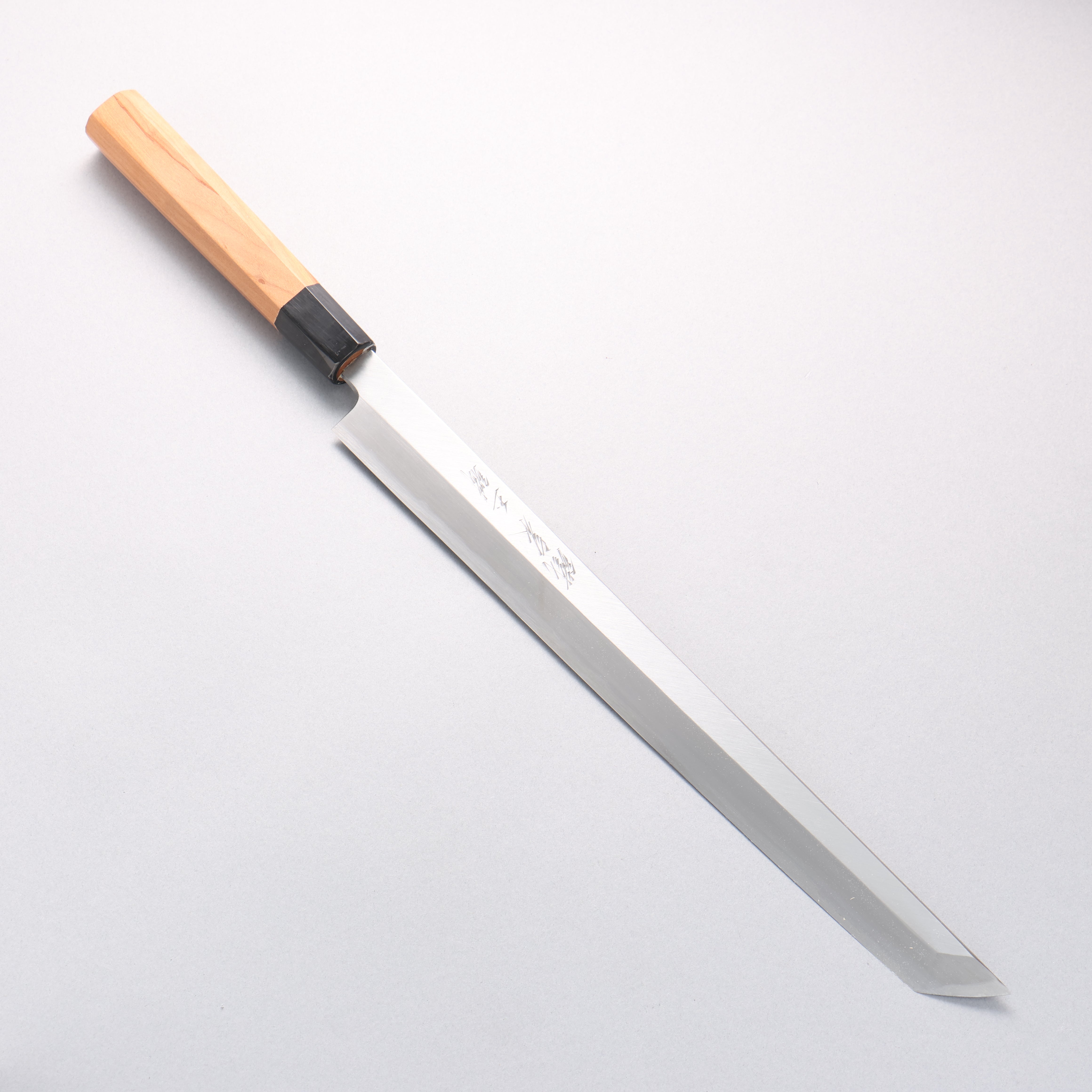 Tessen by Tanaka Tamahagane Sakimaru Yanagiba 315mm Wild Cherry Handle with Sheath - Seisuke Knife