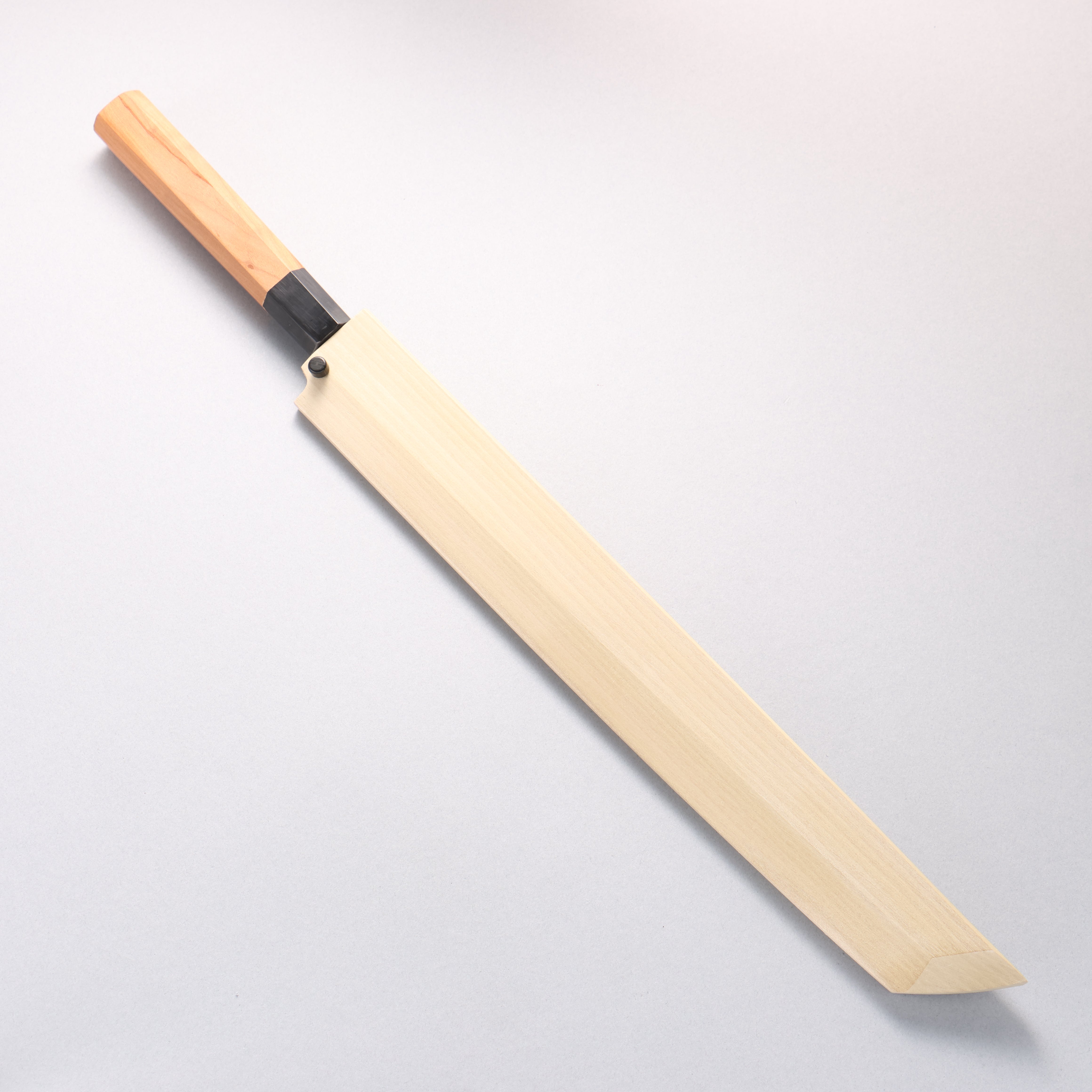 Tessen by Tanaka Tamahagane Sakimaru Yanagiba 315mm Wild Cherry Handle with Sheath - Seisuke Knife