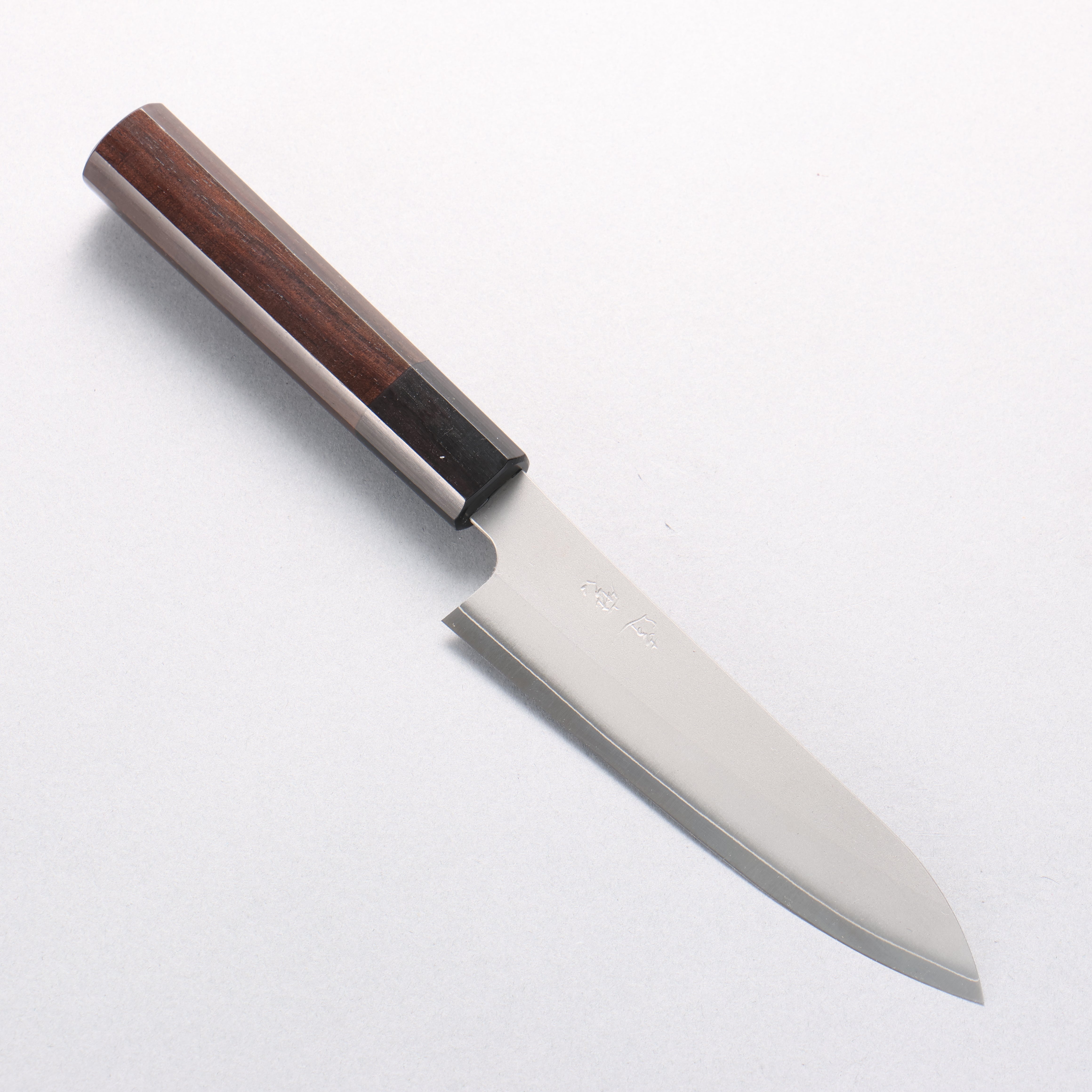 Daruma Silver Steel No.3 Petty-Utility 135mm Shitan & Black Pakkawood Handle - Seisuke Knife