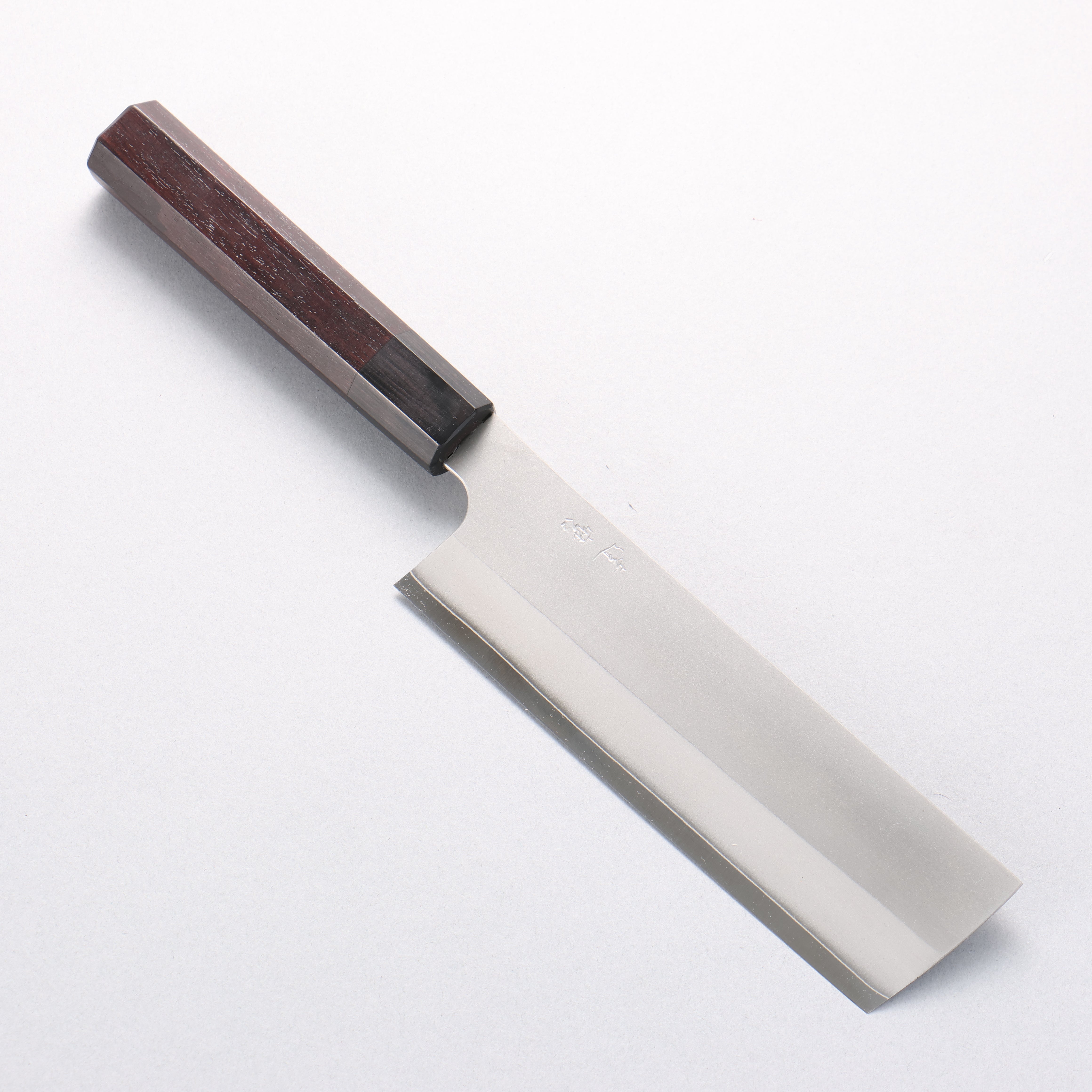 Daruma Silver Steel No.3 Nakiri 165mm Shitan & Black Pakkawood Handle - Seisuke Knife