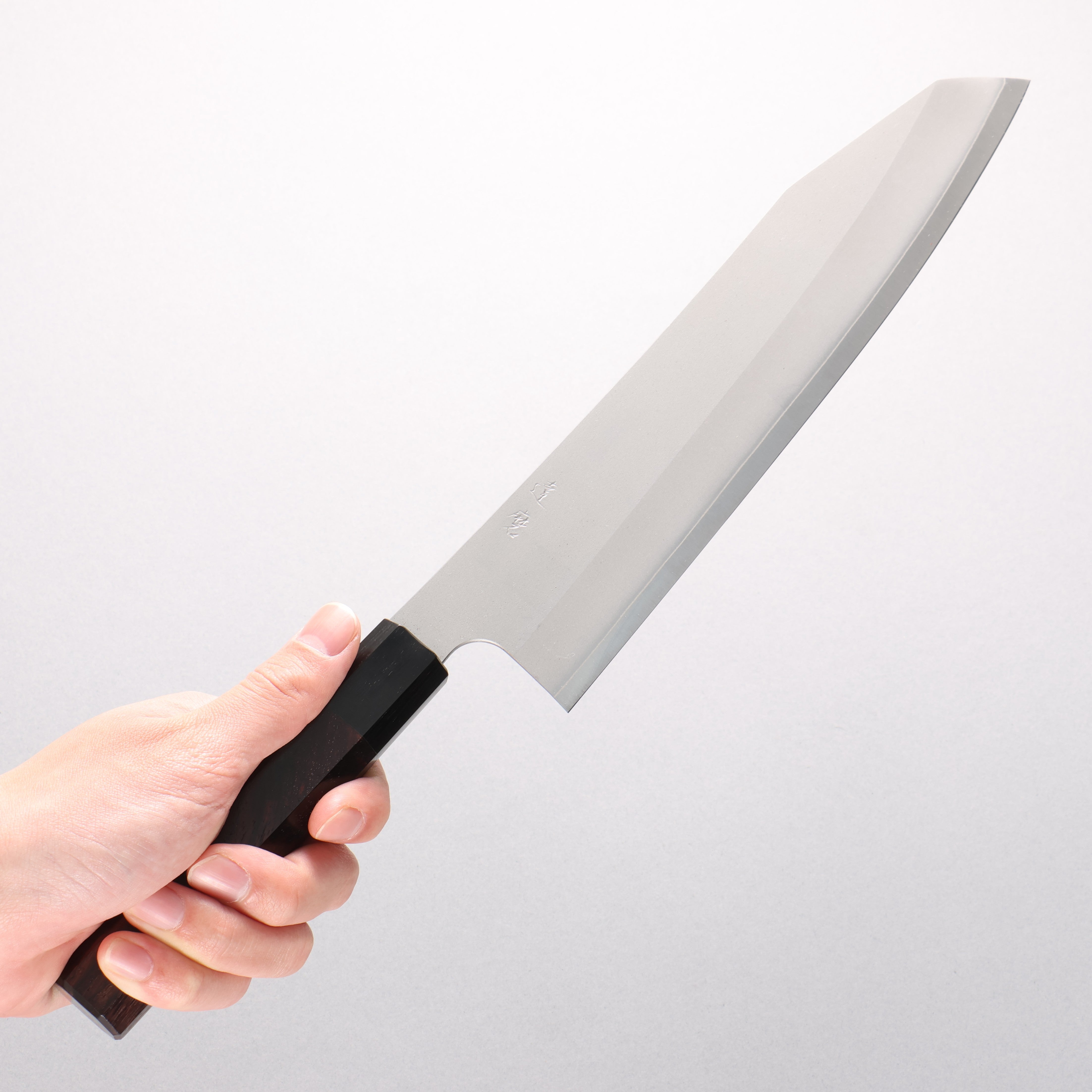 Daruma Silver Steel No.3 Kiritsuke Gyuto 240mm Shitan & Black Pakkawood Handle - Seisuke Knife