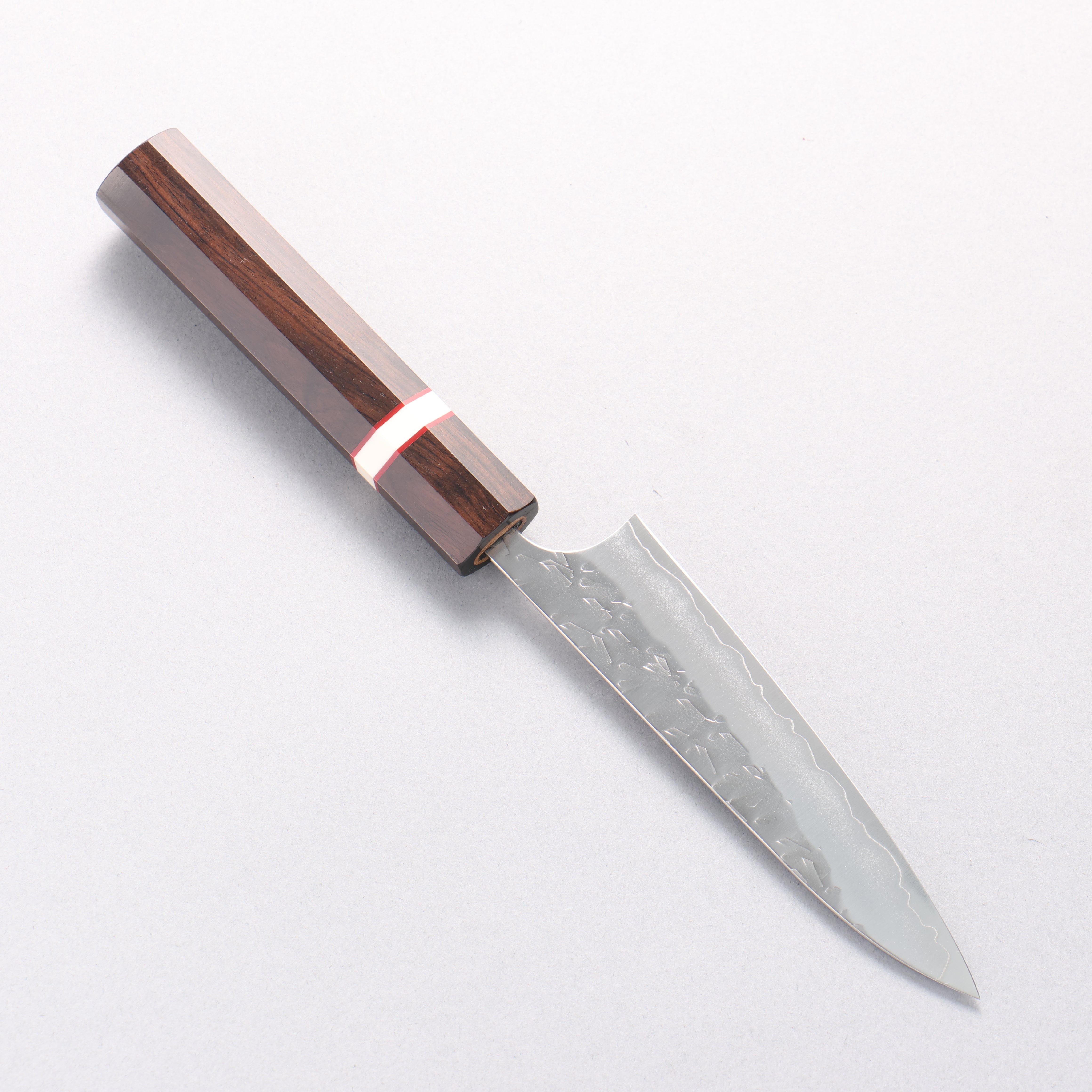 Yoshimi Kato Hyo SG2 Hammered Petty-Utility 120mm Ebony Wood & White Ring Handle - Seisuke Knife
